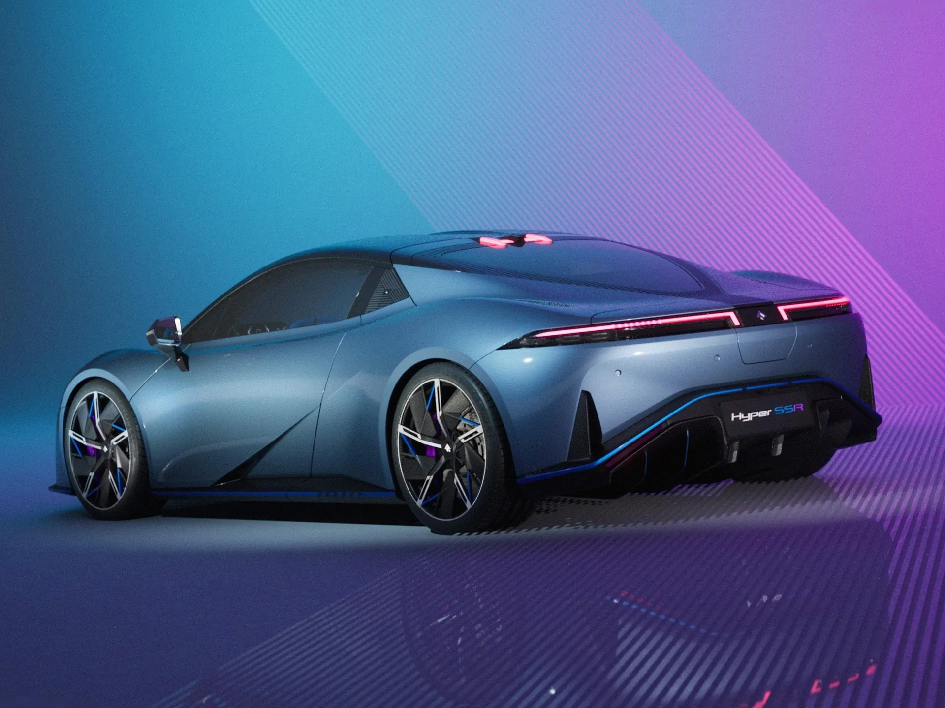 GAC AION Hyper SSR (2024) – zadní tříčtvrteční pohled