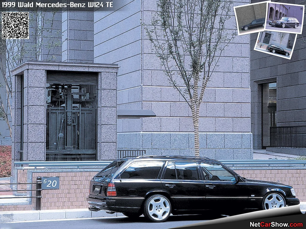 Wald Mercedes-Benz W124 TE (1999) – zadní tříčtvrteční pohled
