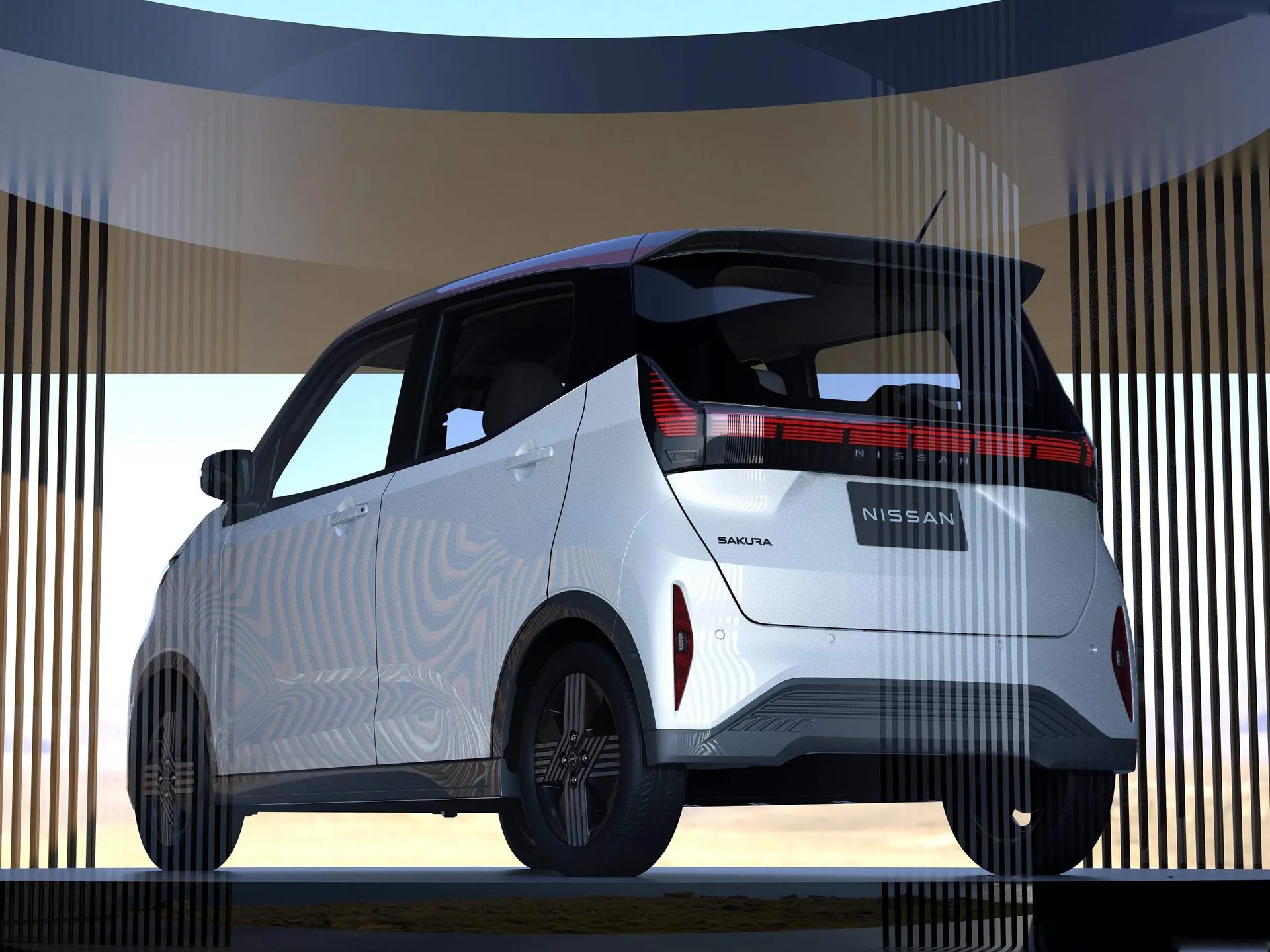 Nissan Sakura (2023) – zadní tříčtvrteční pohled