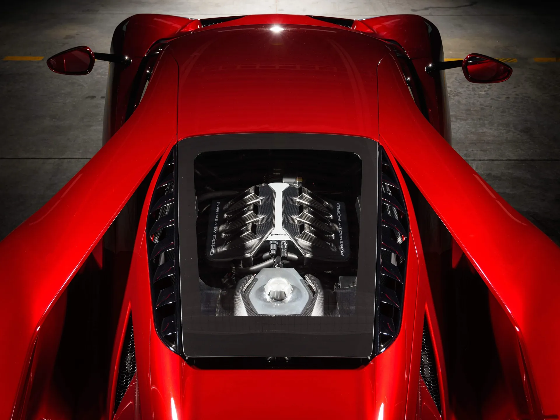 Ford GT (2017) – motorový prostor