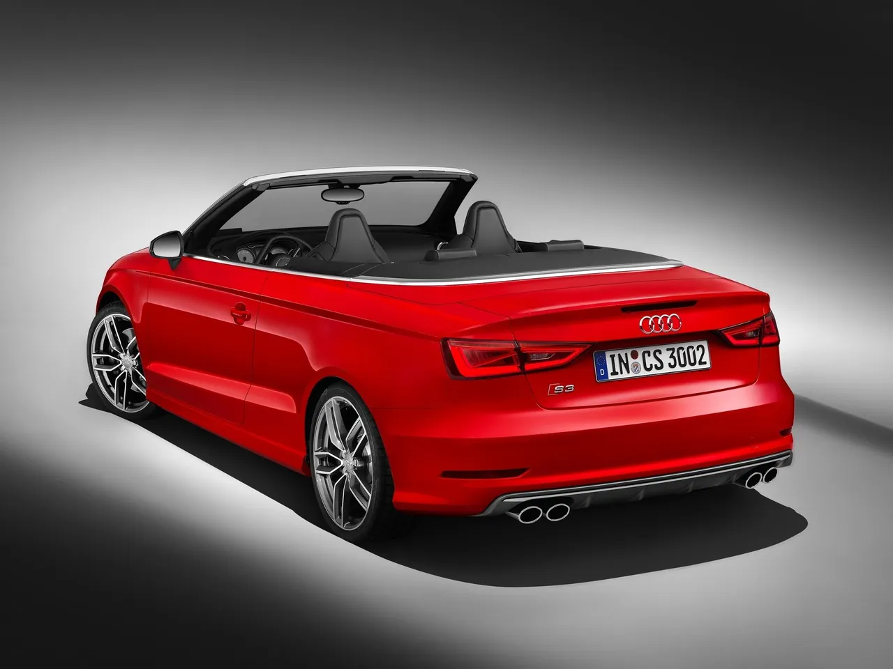 Audi S3 Cabriolet (2015) – zadní tříčtvrteční pohled