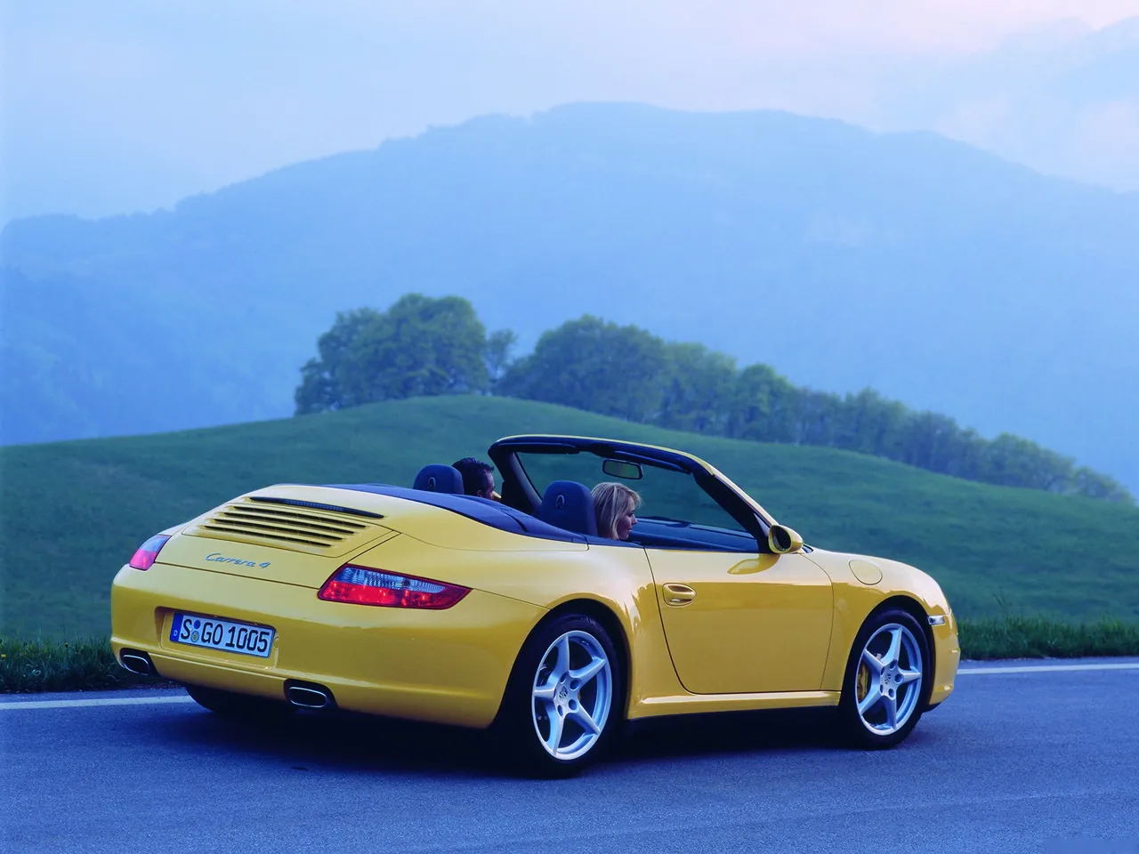 Porsche 911 Carrera 4 Cabriolet (2006) - Rear Three-Quarter