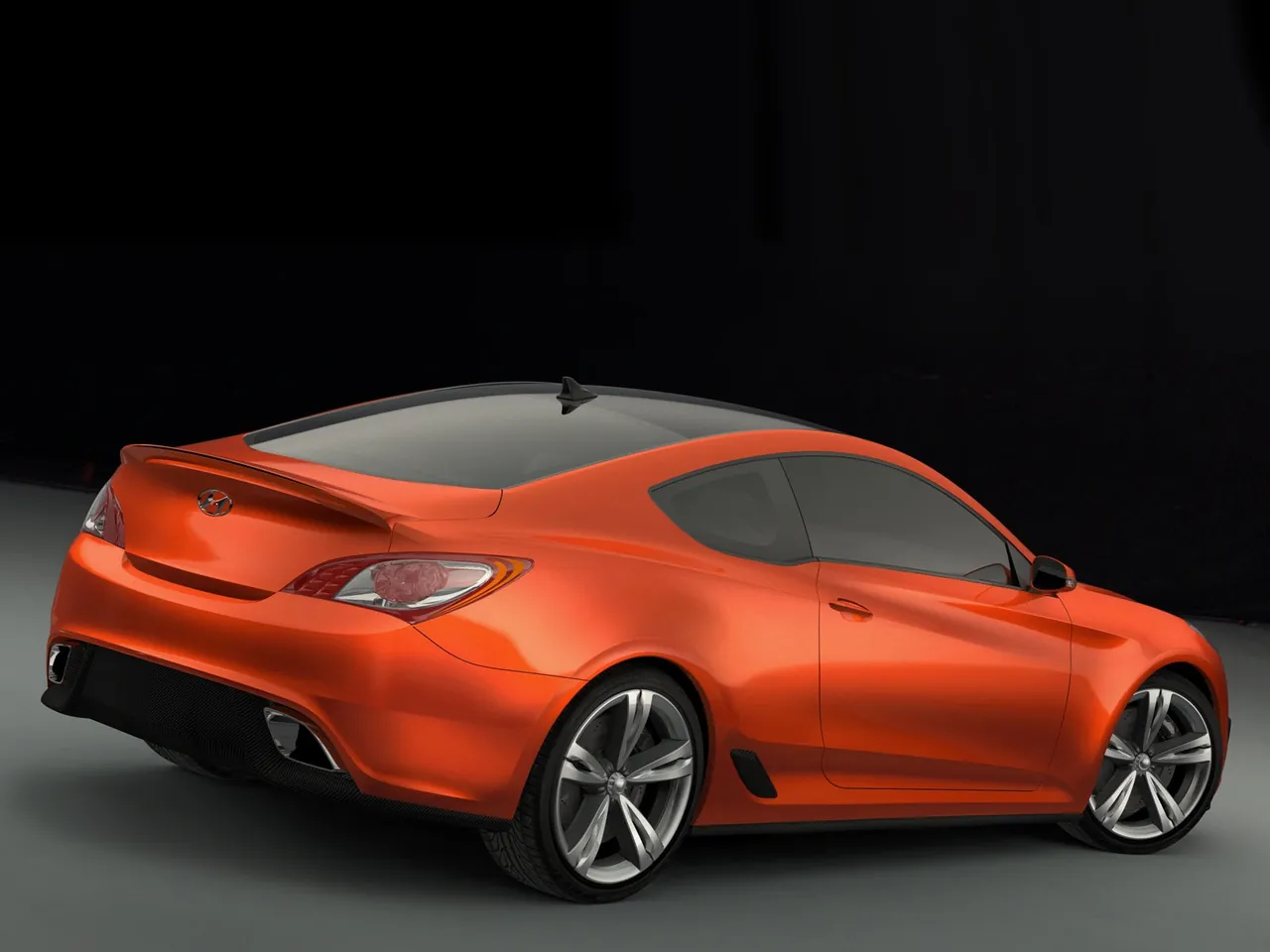 Hyundai Genesis Coupe Concept (2007) – zadní tříčtvrteční pohled