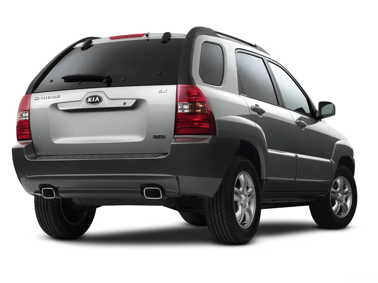 Kia Sportage (2006) – zadní tříčtvrteční pohled