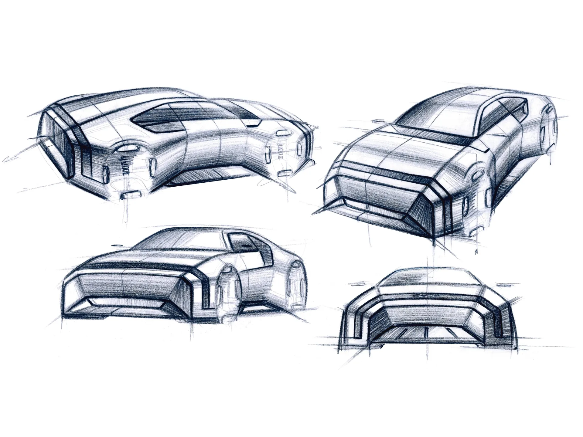 Skoda 110 R Concept (2025) – designové skici