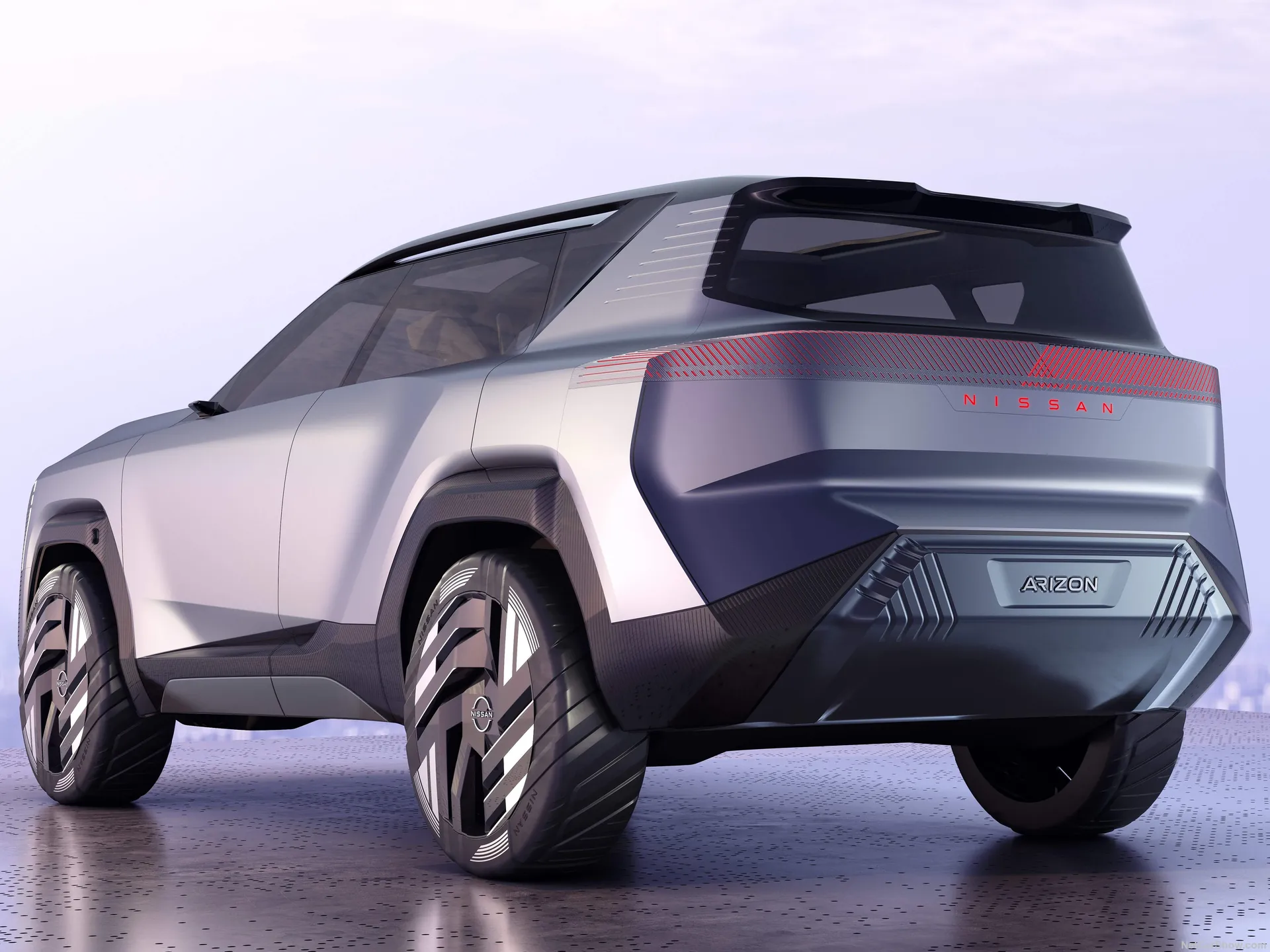 Nissan Arizon Concept (2023) – zadní tříčtvrteční pohled