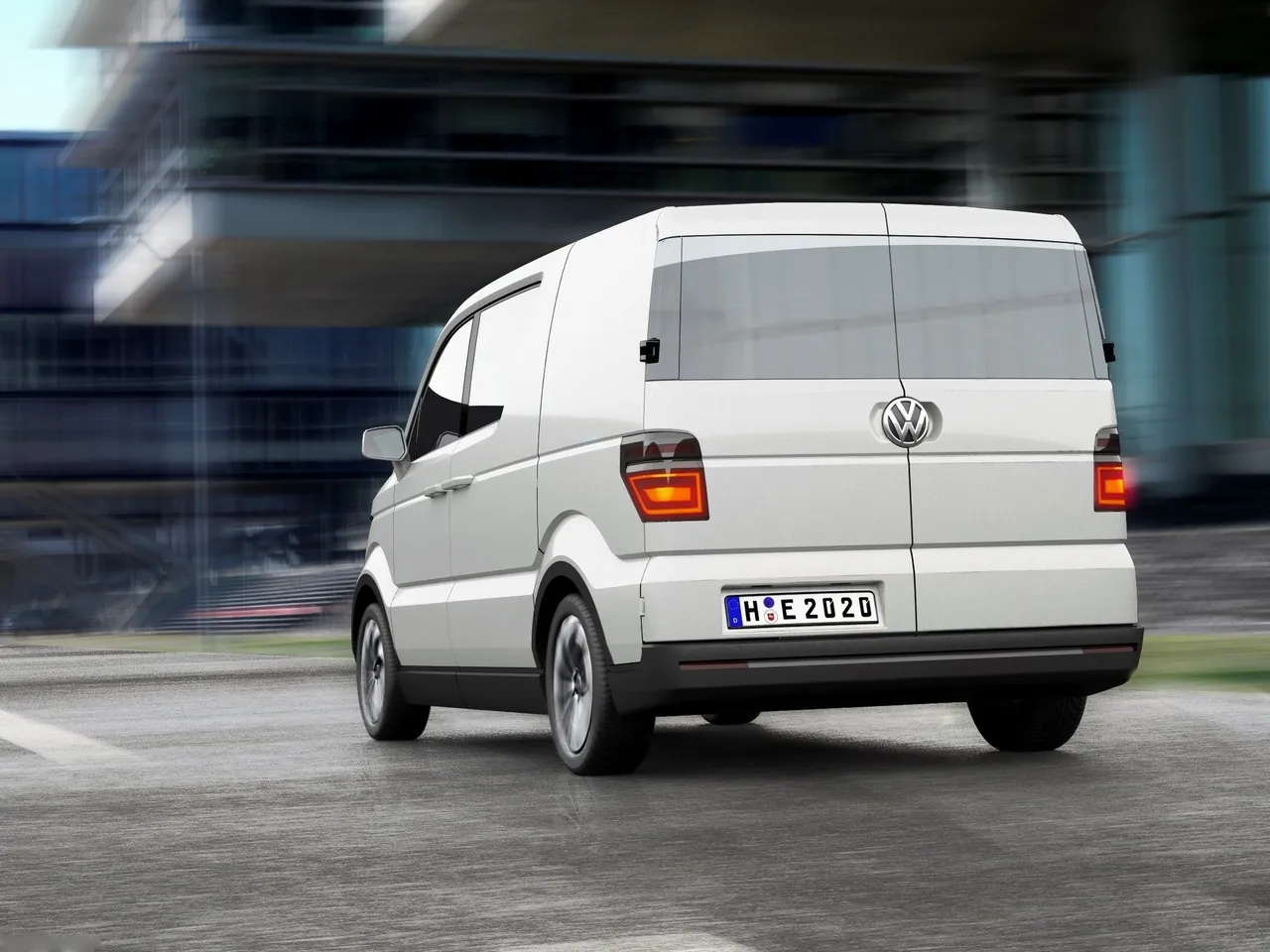 Volkswagen e-Co-Motion Concept (2013) - Rear Three-Quarter