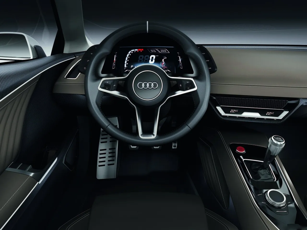 Audi quattro Concept (2010) – interiér