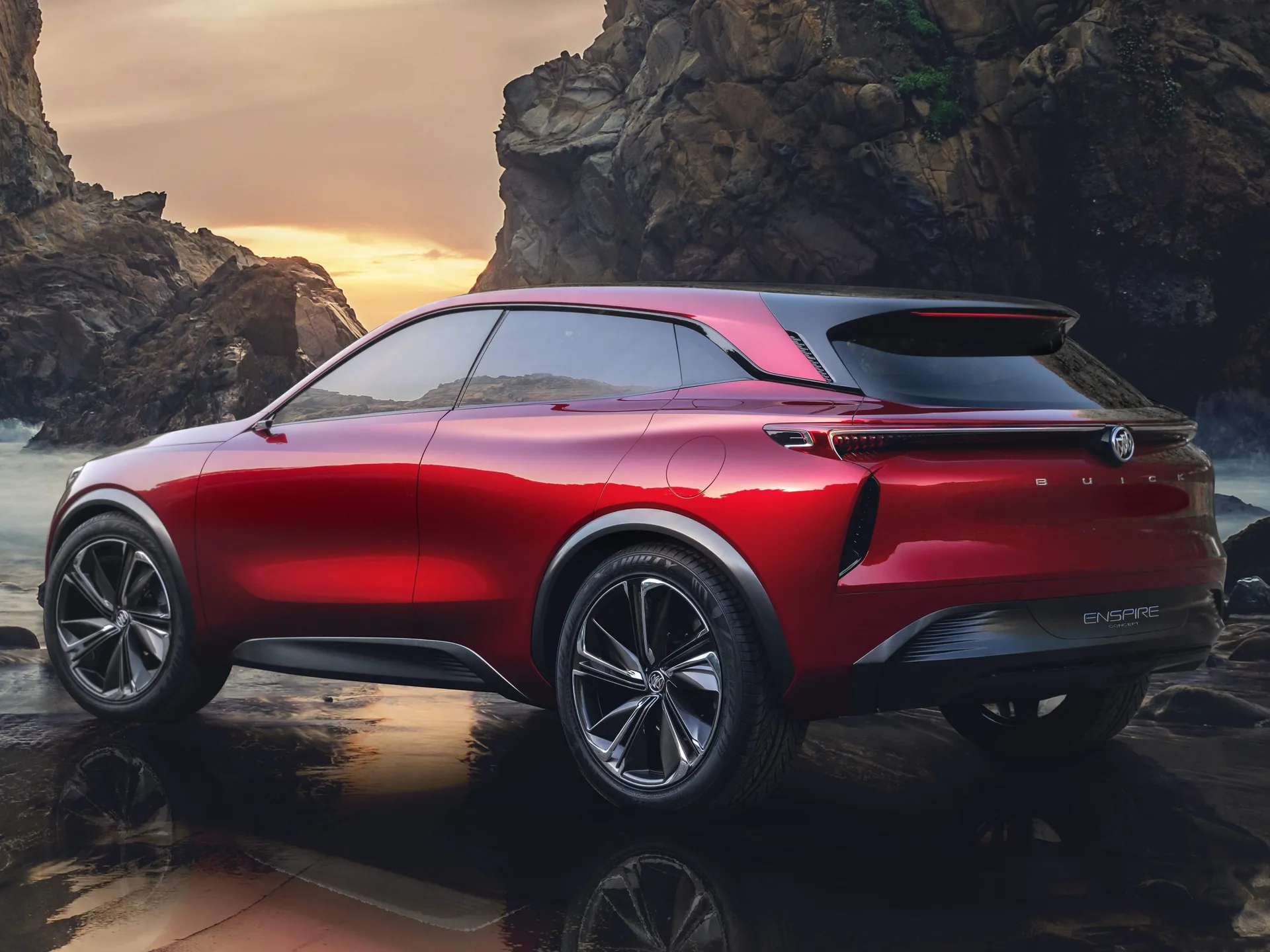 Buick Enspire Concept (2018) – zadní tříčtvrteční pohled