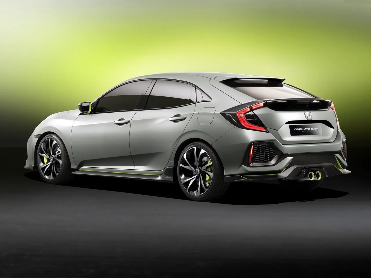 Honda Civic Hatchback Concept (2016) – zadní tříčtvrteční pohled