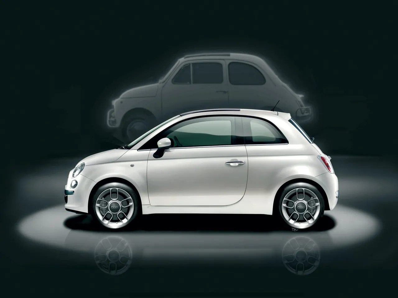 Fiat 500 (2008) – boční profil
