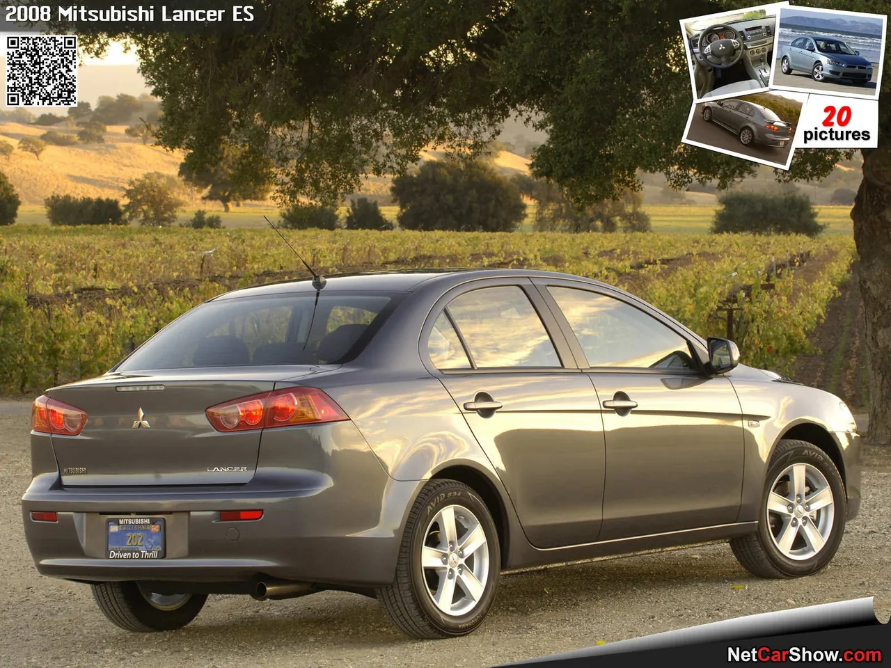 Mitsubishi Lancer ES (2008) - Rear Three-Quarter