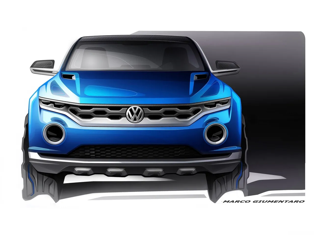 Volkswagen T-Roc Concept (2014) - Design Sketches