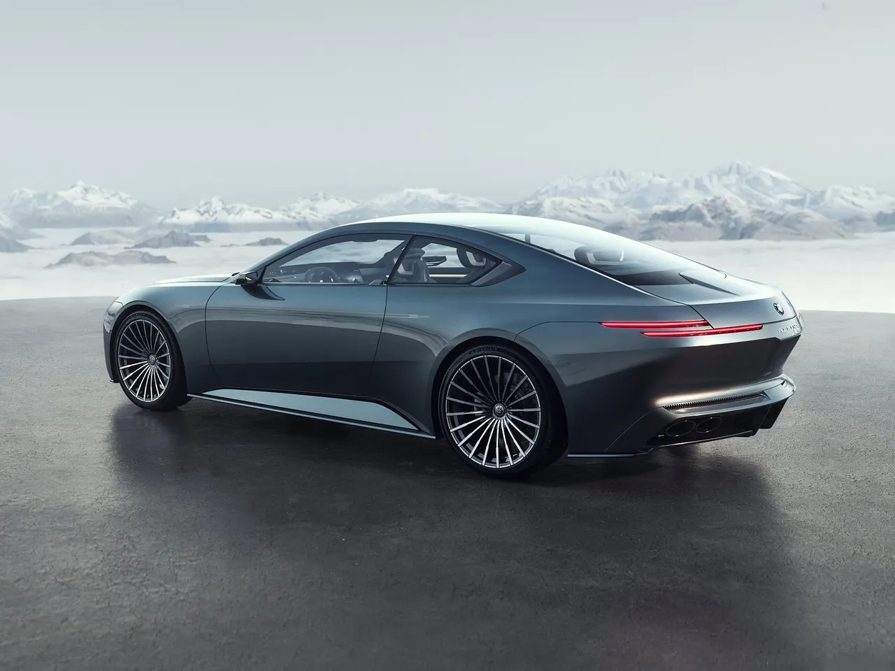 BMW Vision Alpina Concept (2026) – zadní tříčtvrteční pohled