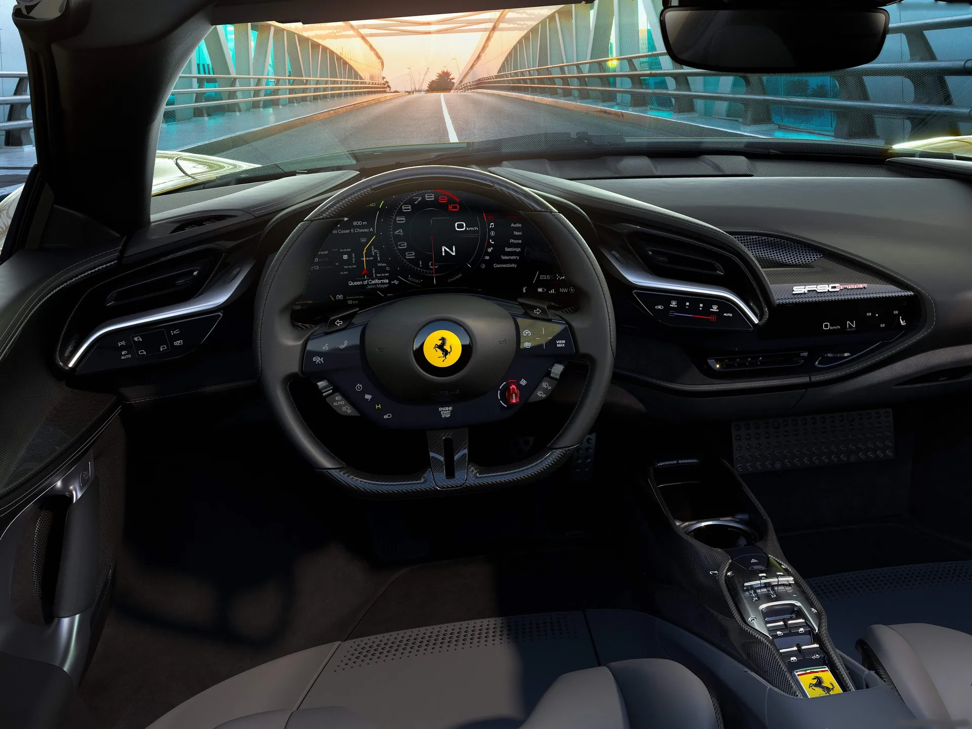 Ferrari SF90 Spider (2021) – interiér