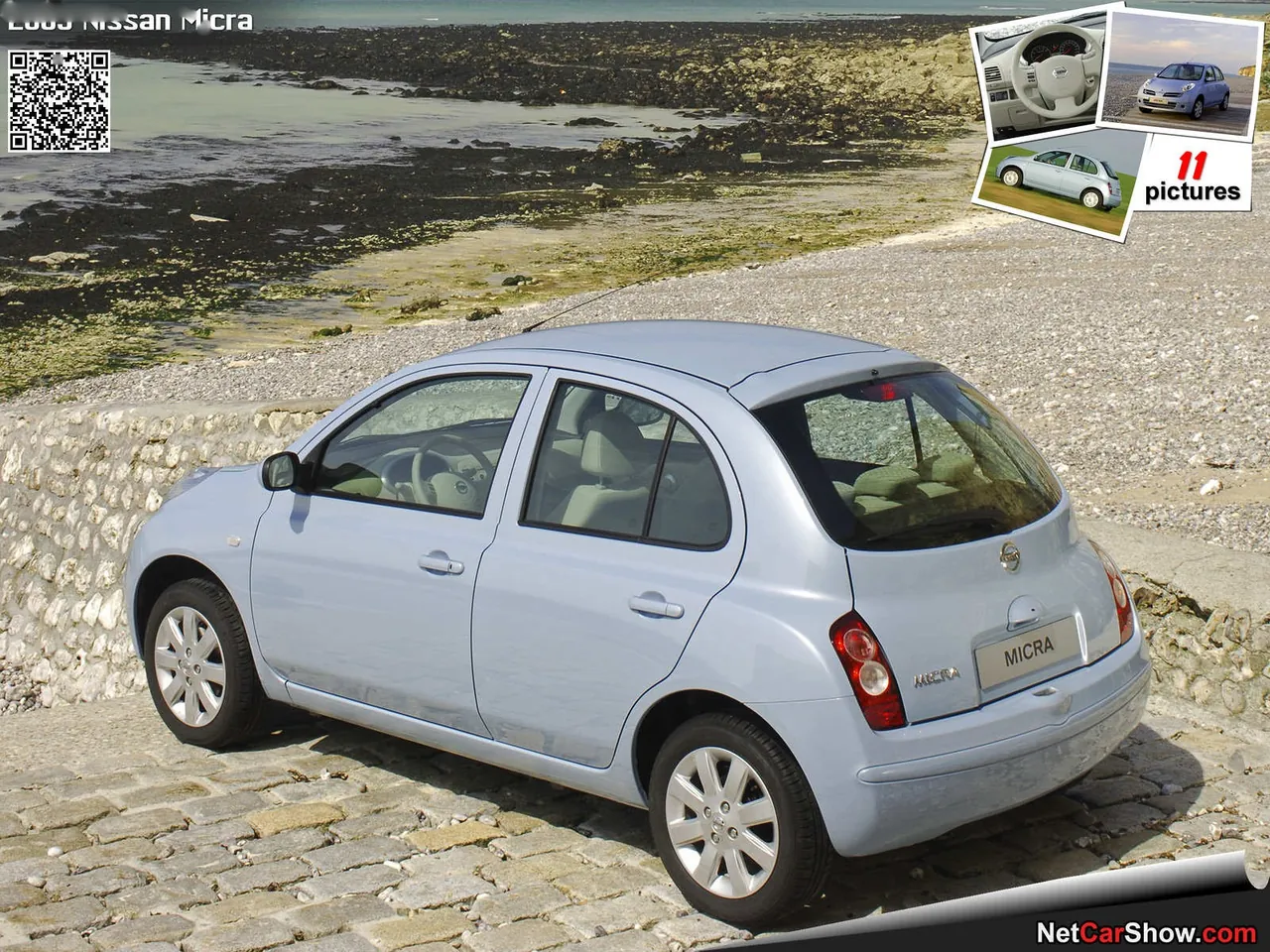 Nissan Micra (2005) – zadní tříčtvrteční pohled