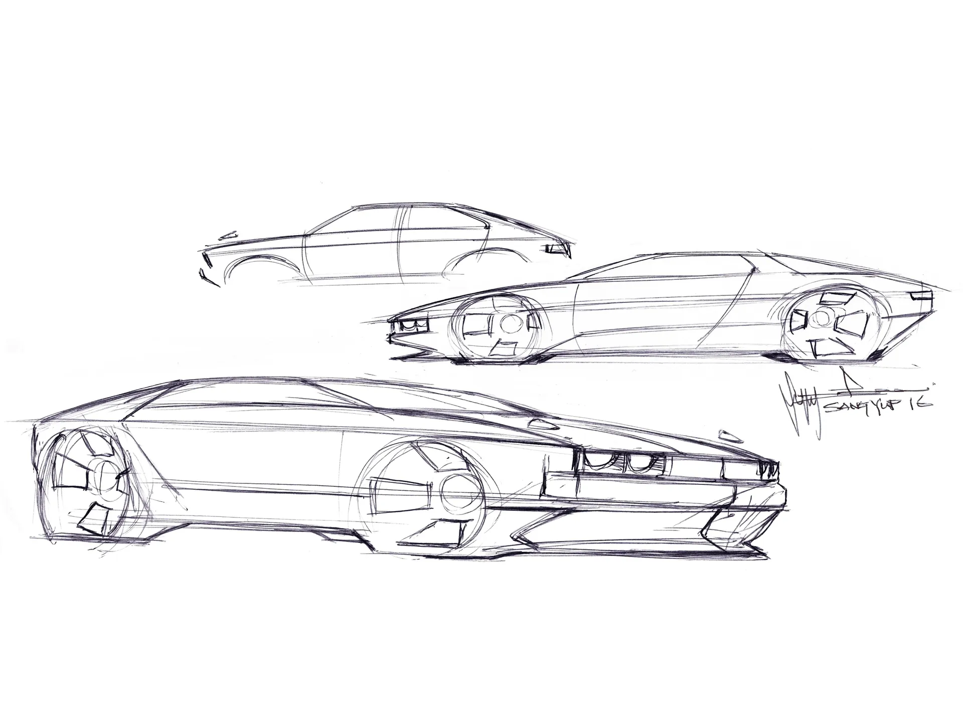 Hyundai N Vision 74 Concept (2022) – designové skici