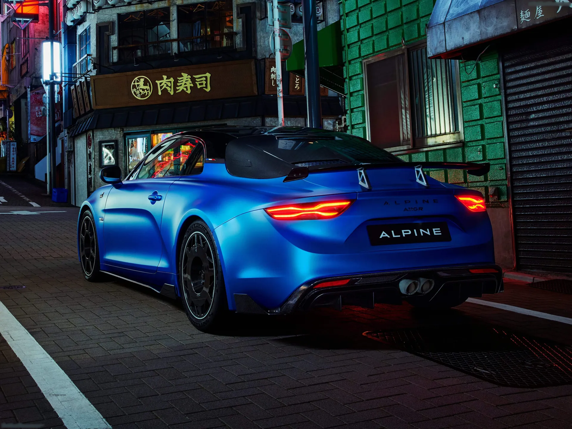 Alpine A110 R (2023) – zadní tříčtvrteční pohled