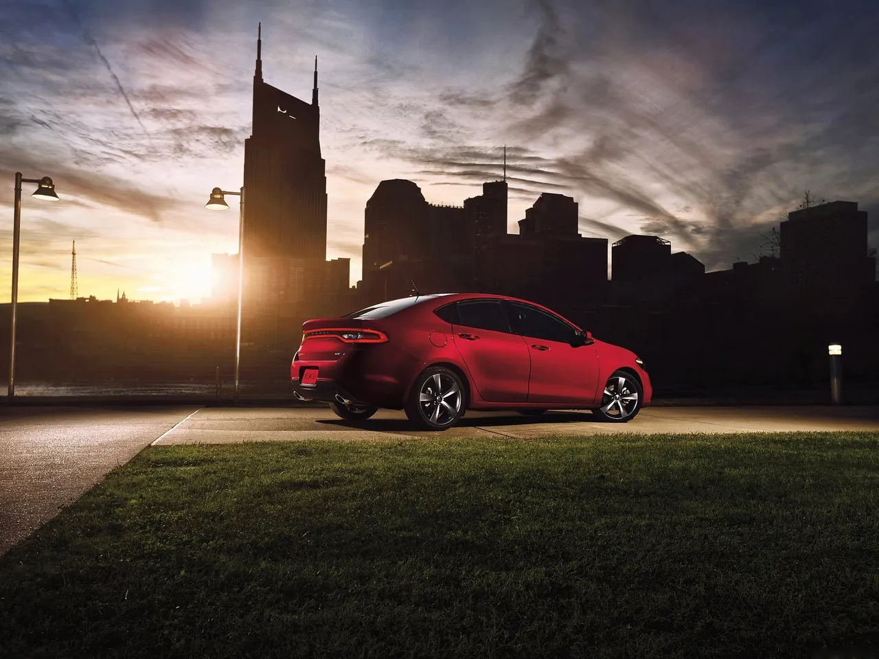 Dodge Dart GT (2013) – zadní tříčtvrteční pohled