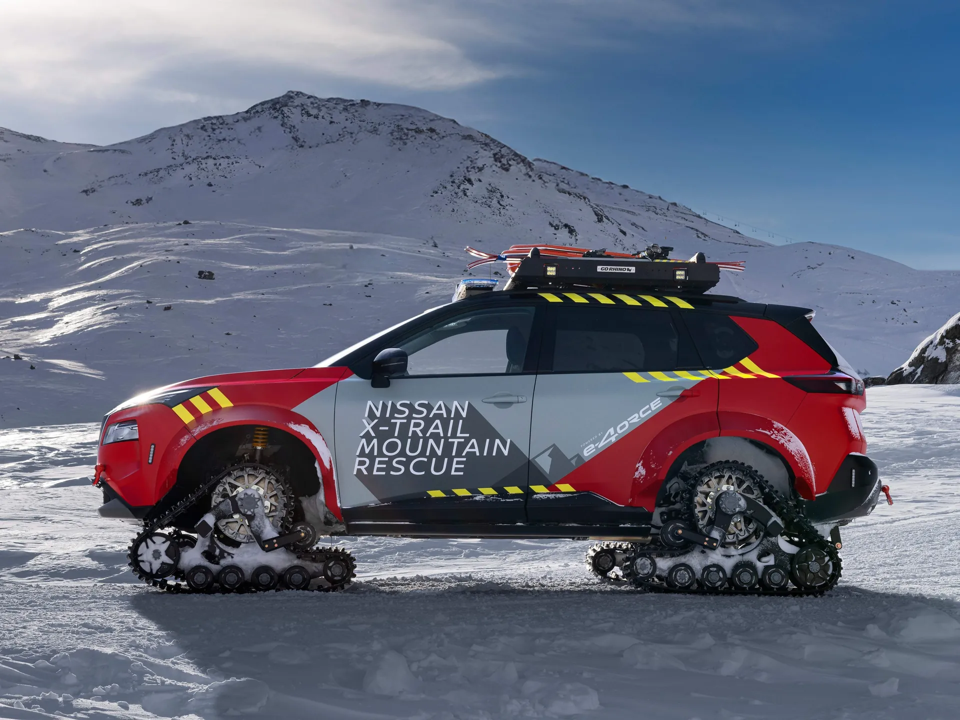 Nissan X-Trail Mountain Rescue Concept (2024) – boční profil