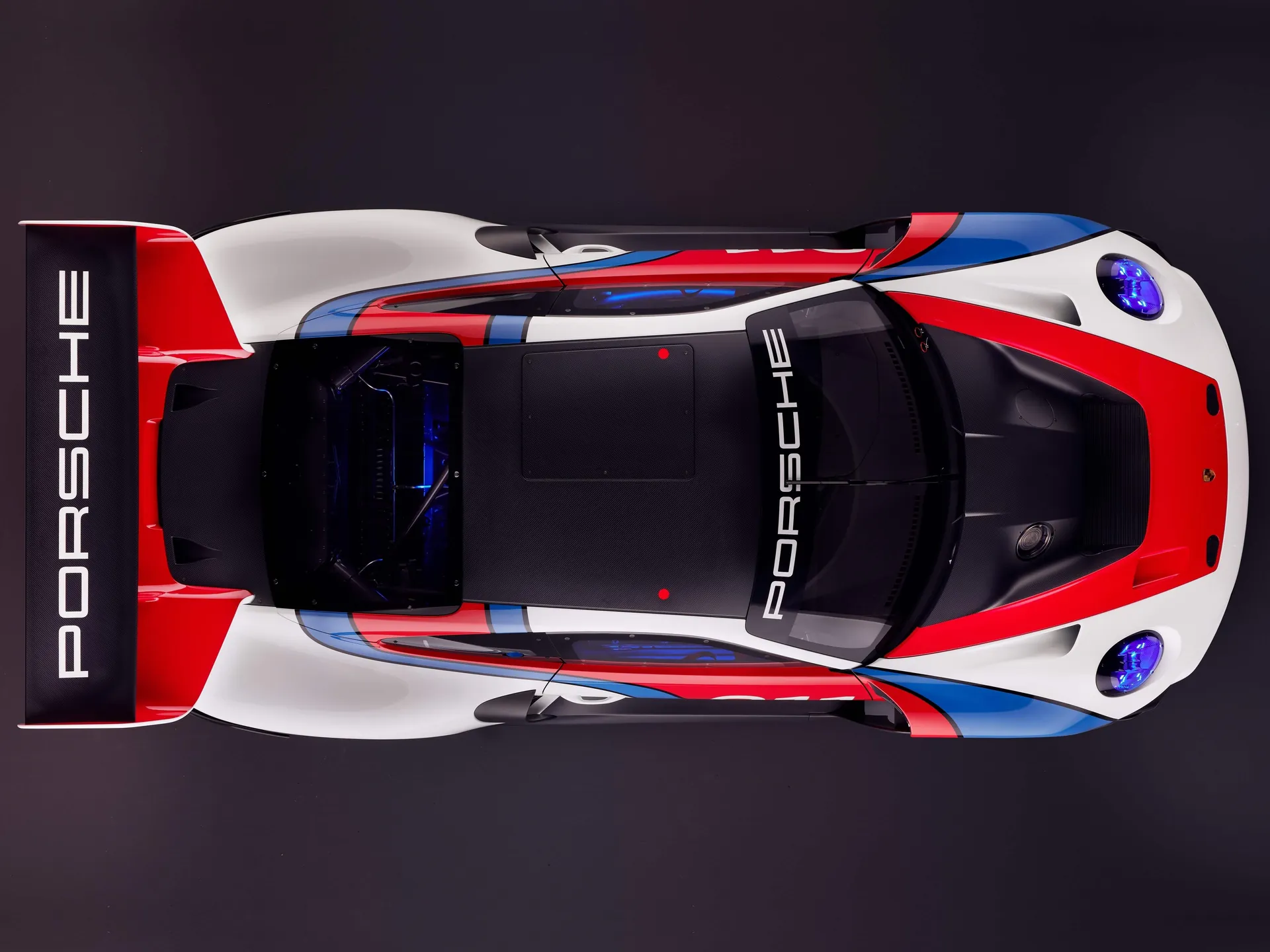 Porsche 911 GT3 R rennsport (2023) - Top view