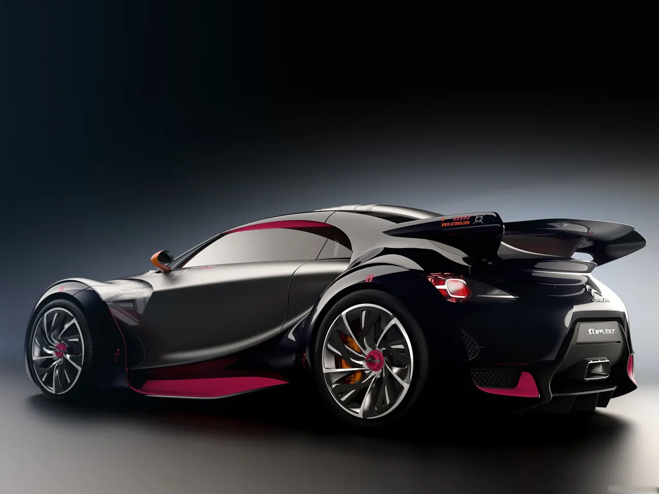 Citroen Survolt Concept (2010) – zadní tříčtvrteční pohled