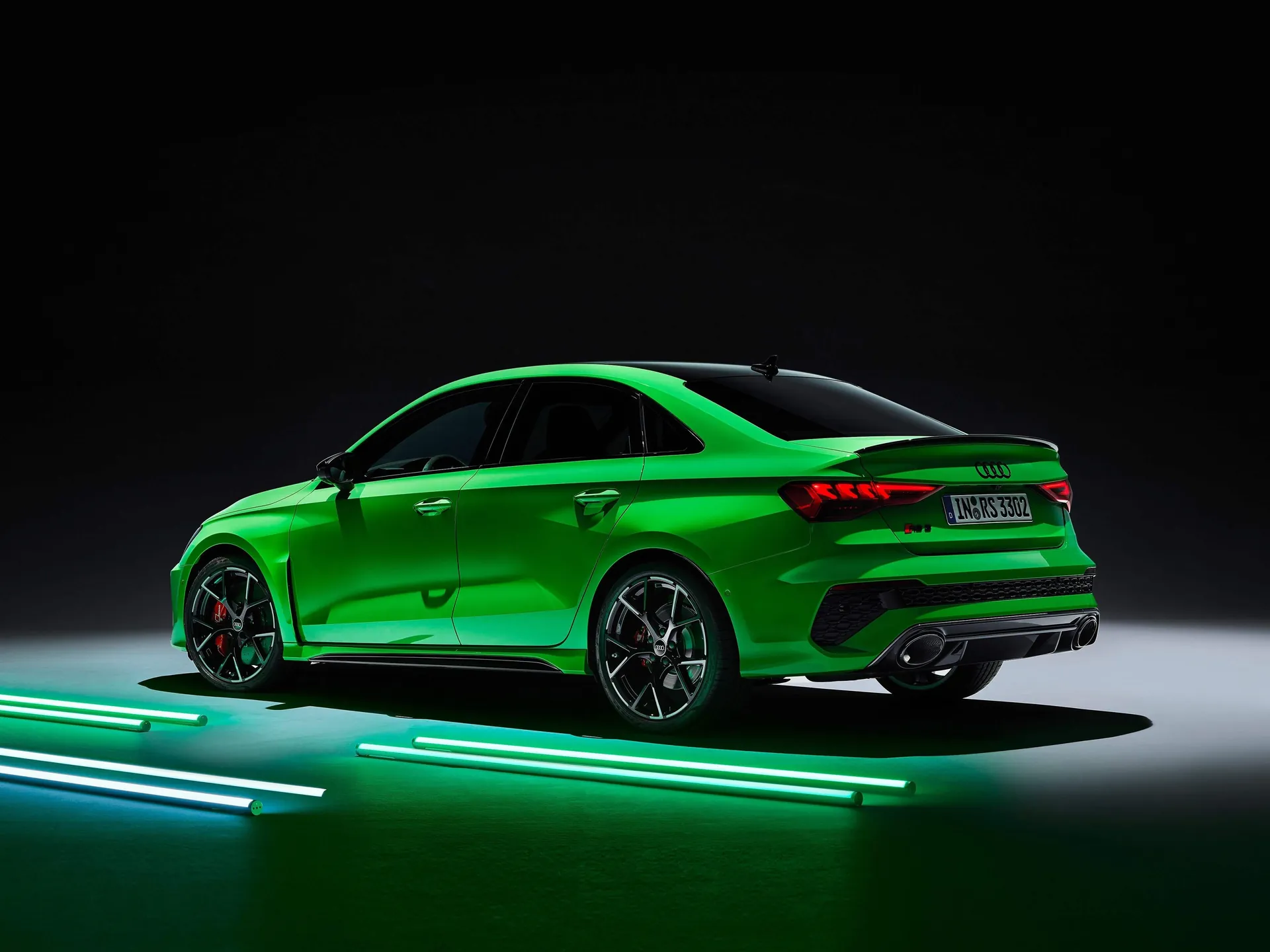 Audi RS3 Sedan (2022) – zadní tříčtvrteční pohled