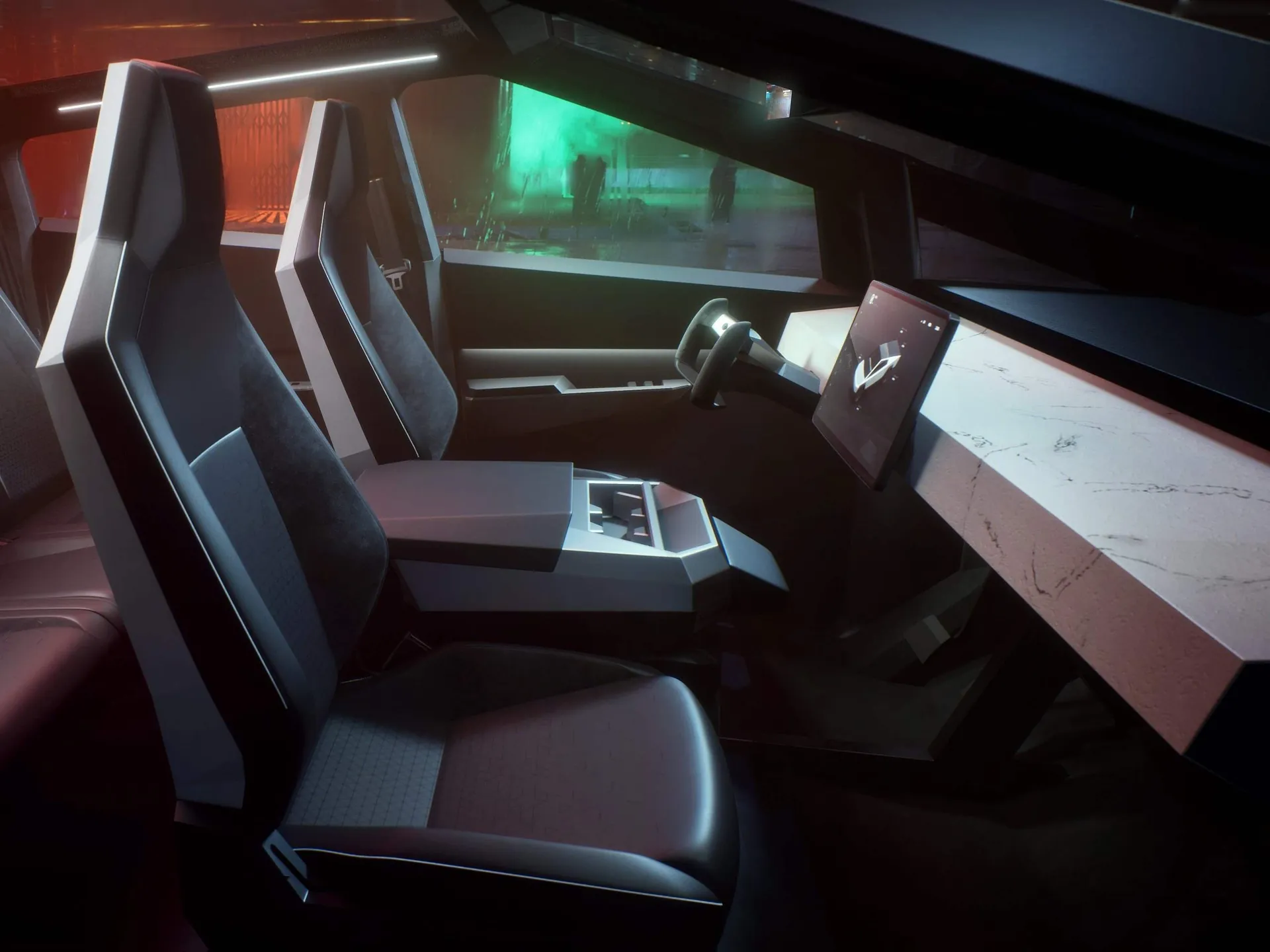 Tesla Cybertruck Concept (2019) – interiér
