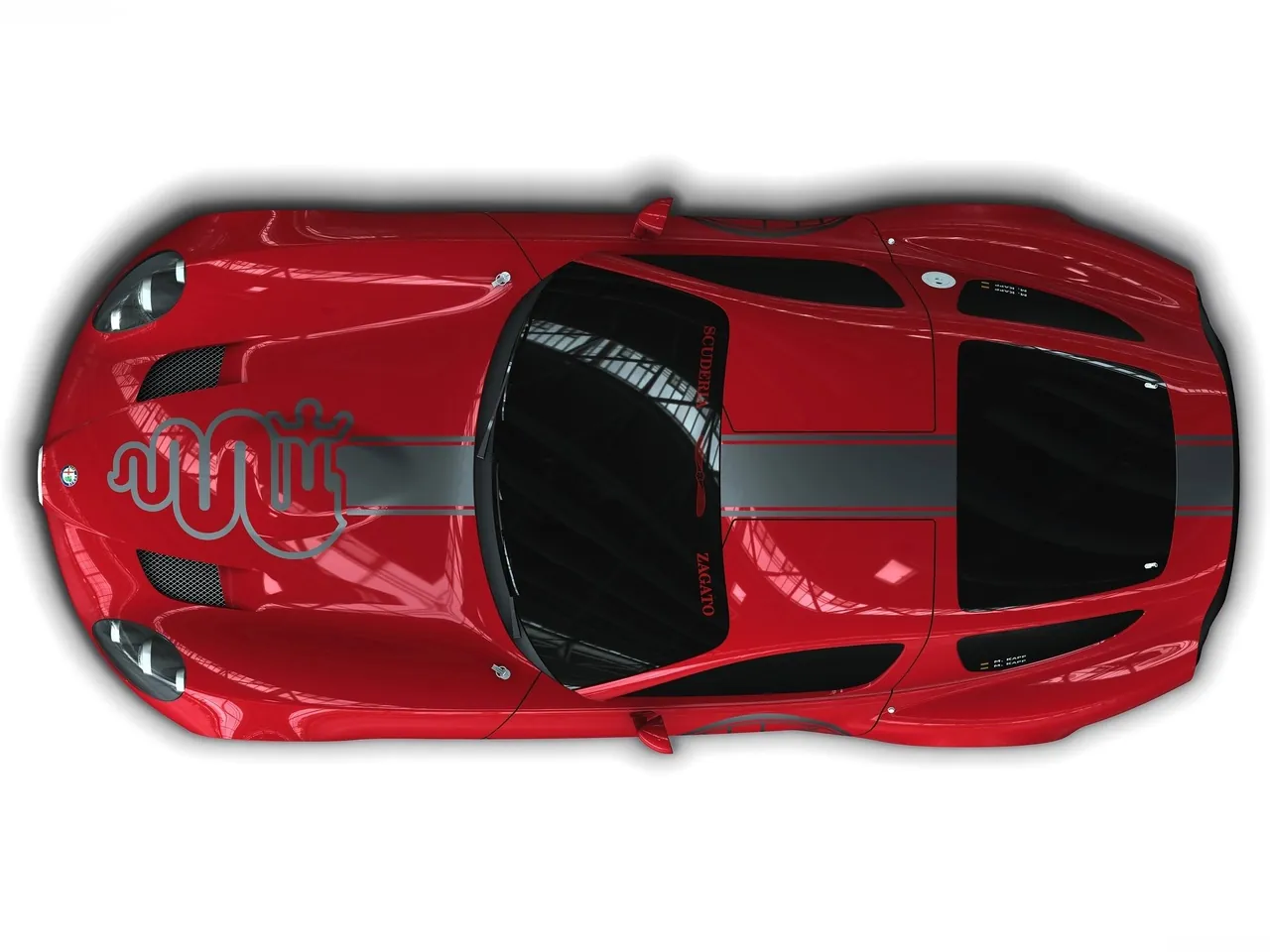 Alfa Romeo TZ3 Corsa (2010) – pohled shora