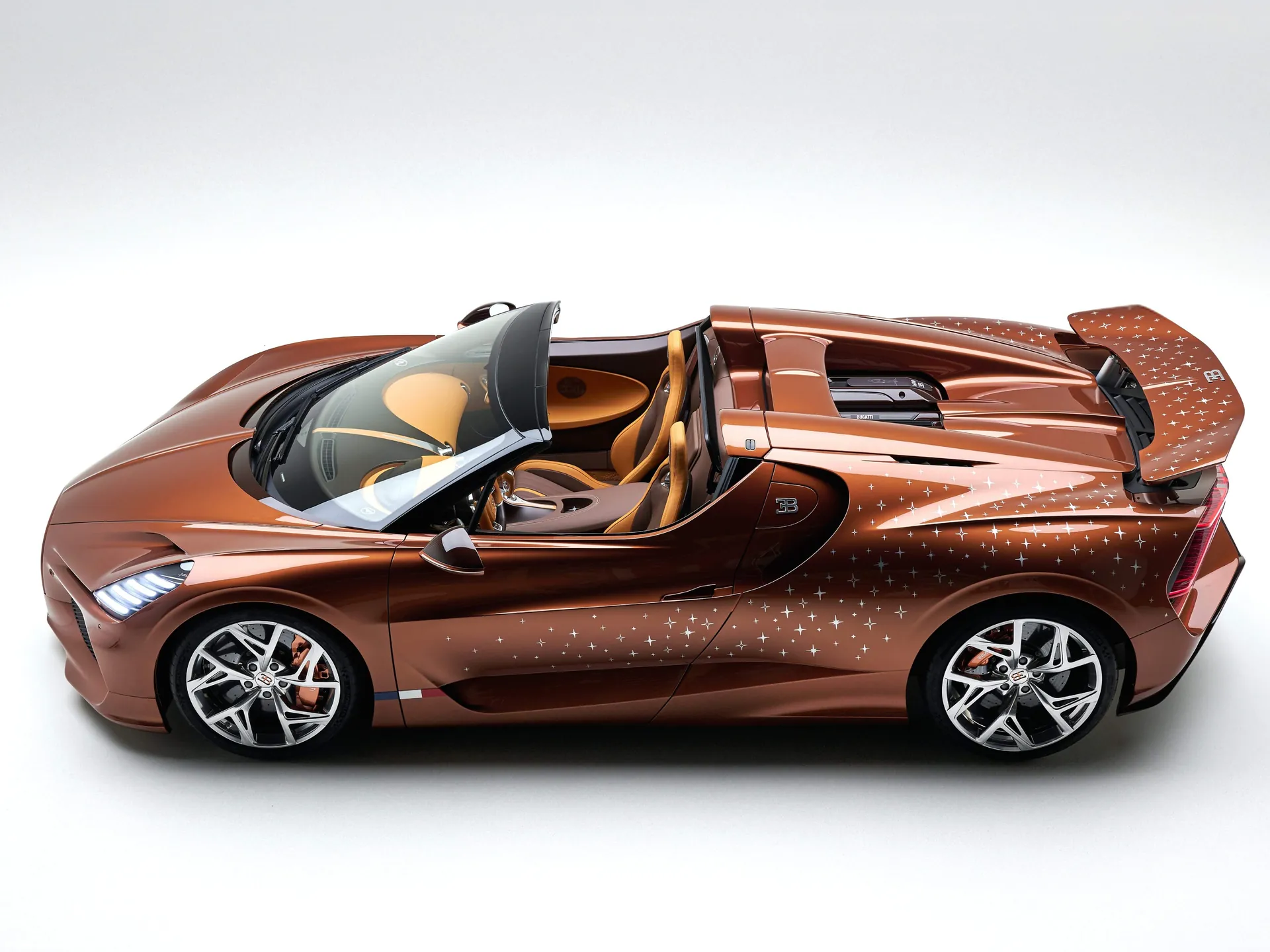 Bugatti W16 Mistral Le Retour du Jeune Prince (2026) – boční profil