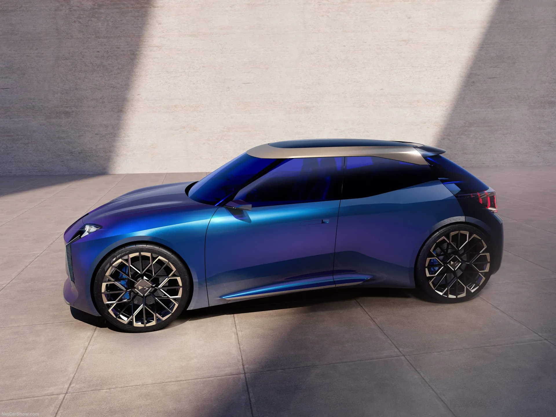 DS F3VER Concept (2026) – boční profil