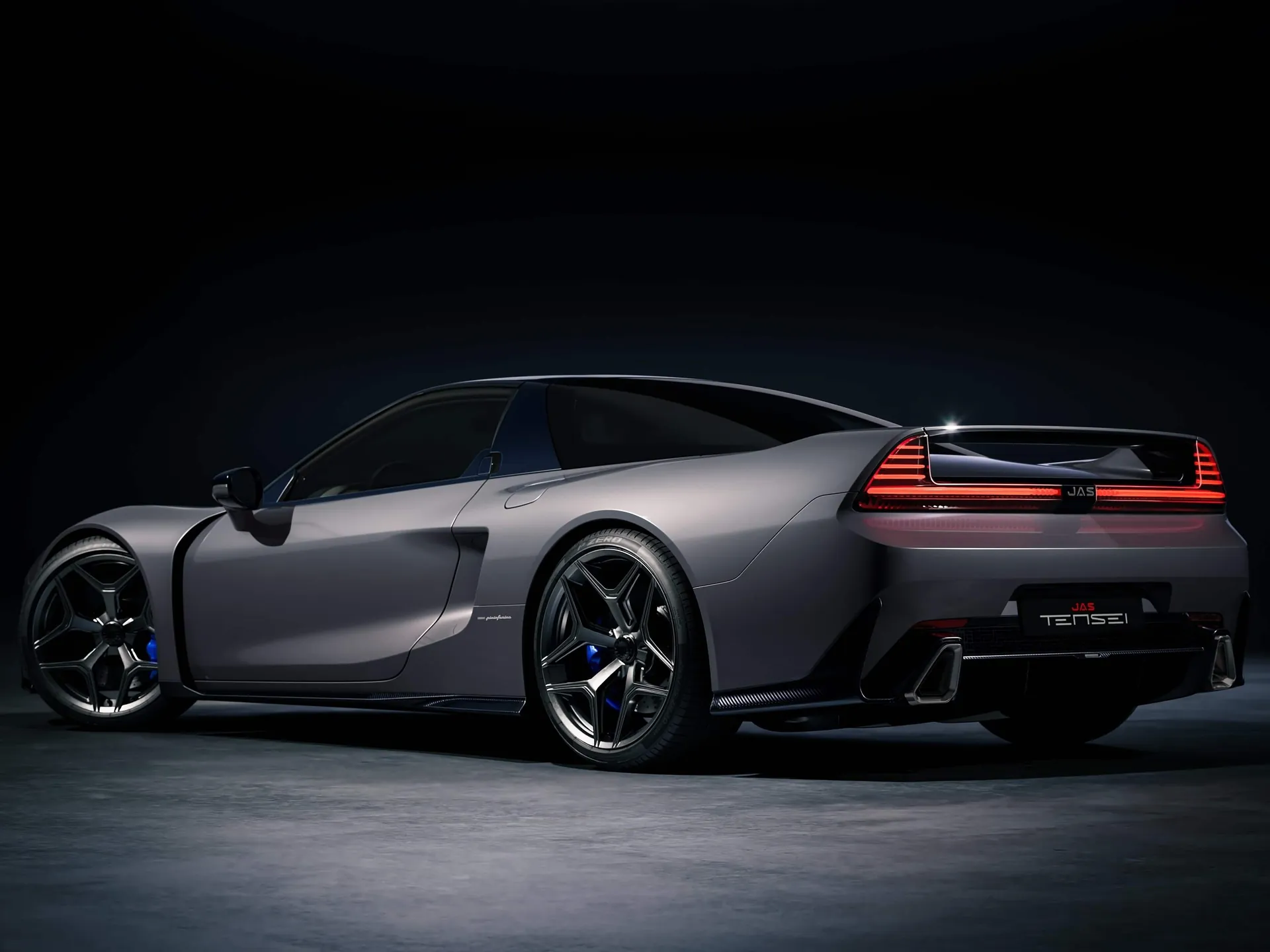 Pininfarina JAS Tensei (2027) – zadní tříčtvrteční pohled