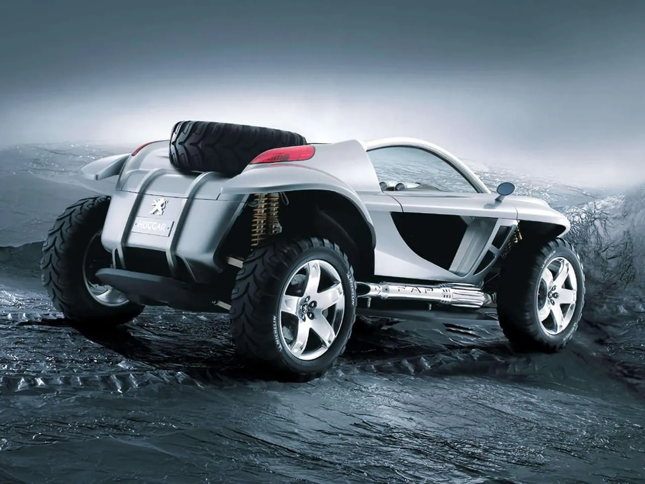 Peugeot Hoggar Concept (2003) – zadní tříčtvrteční pohled