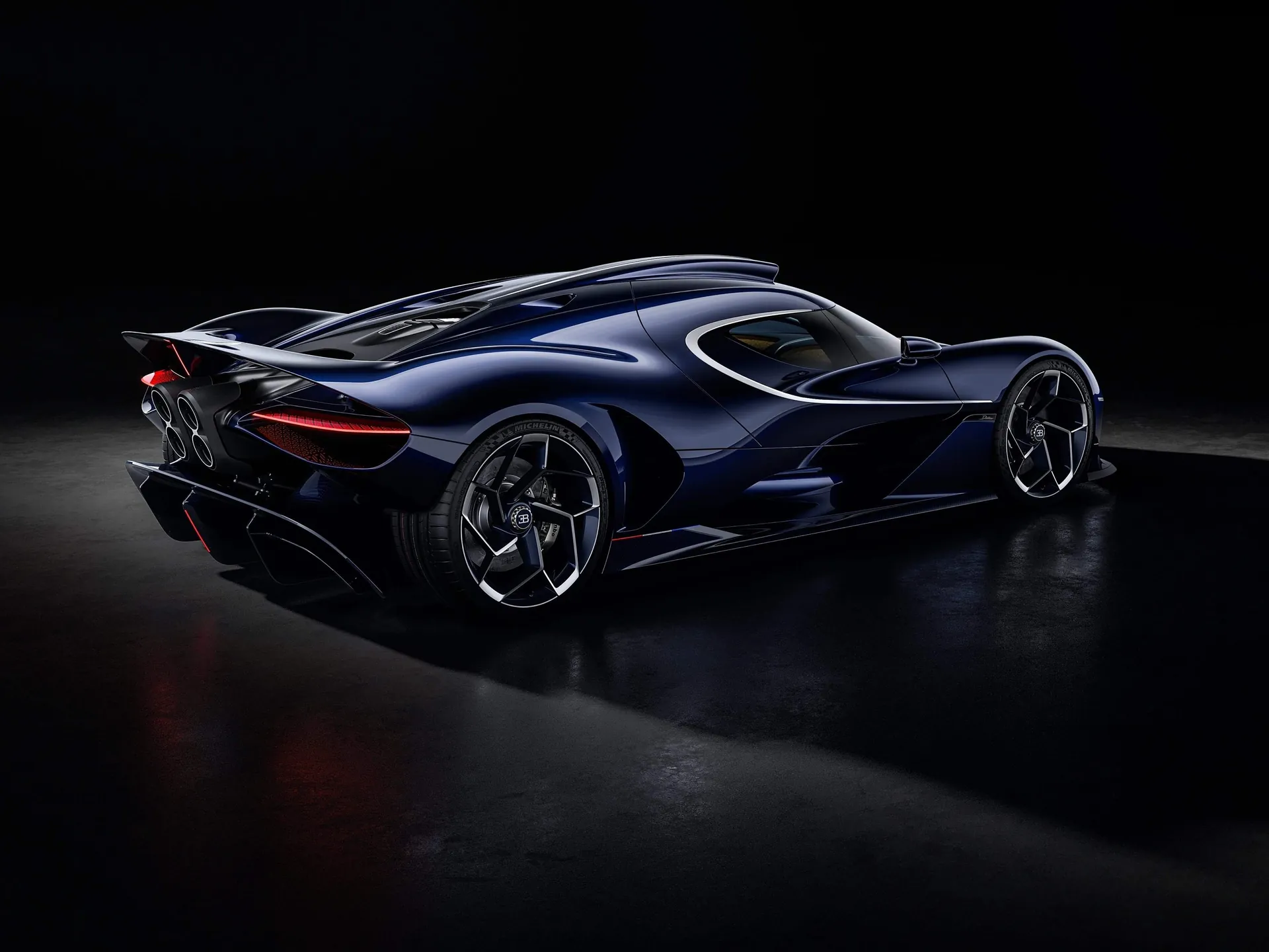 Bugatti Destrier (2026) – zadní tříčtvrteční pohled