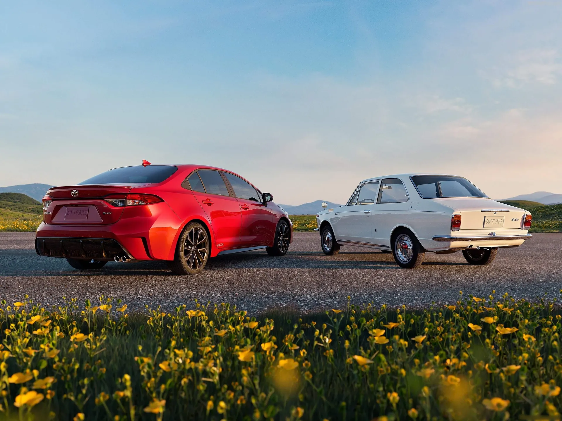 Toyota Corolla 60th Anniversary (2027) – zadní tříčtvrteční pohled