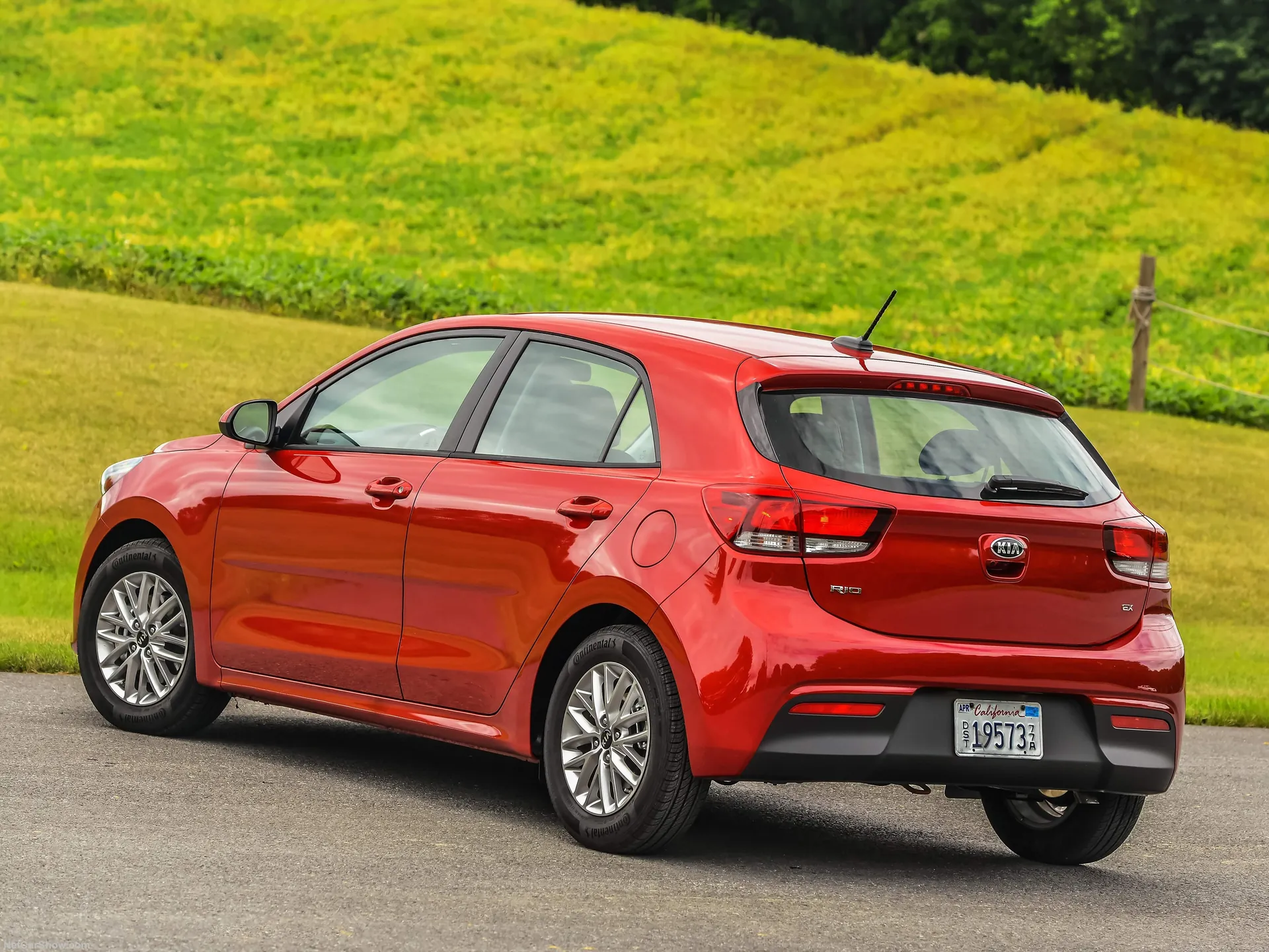 Kia Rio 5-door (2018) – zadní tříčtvrteční pohled