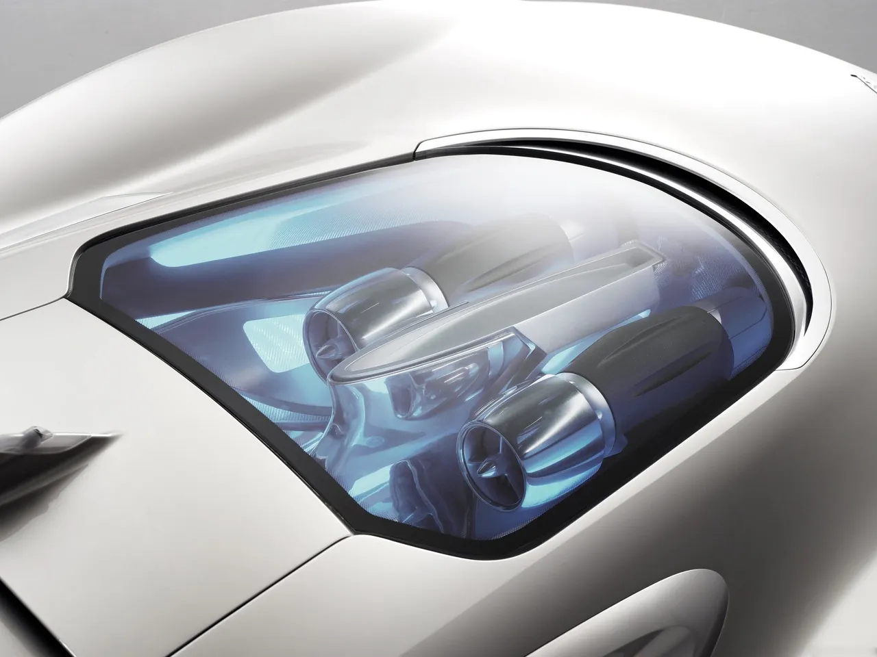 Jaguar C-X75 Concept (2010) – motorový prostor