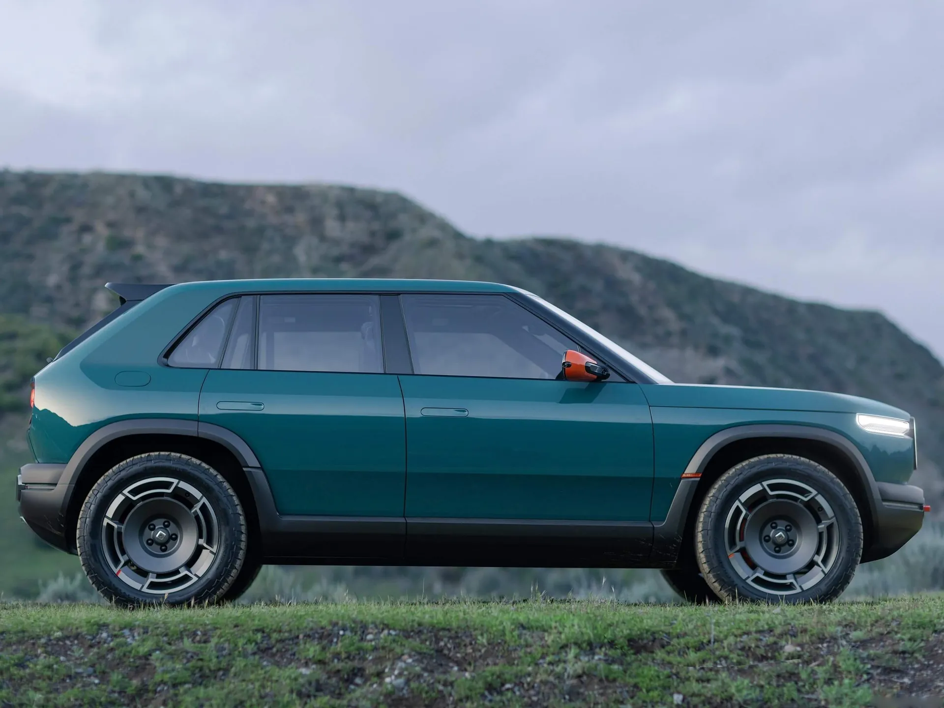 Rivian R3X (2027) – boční profil
