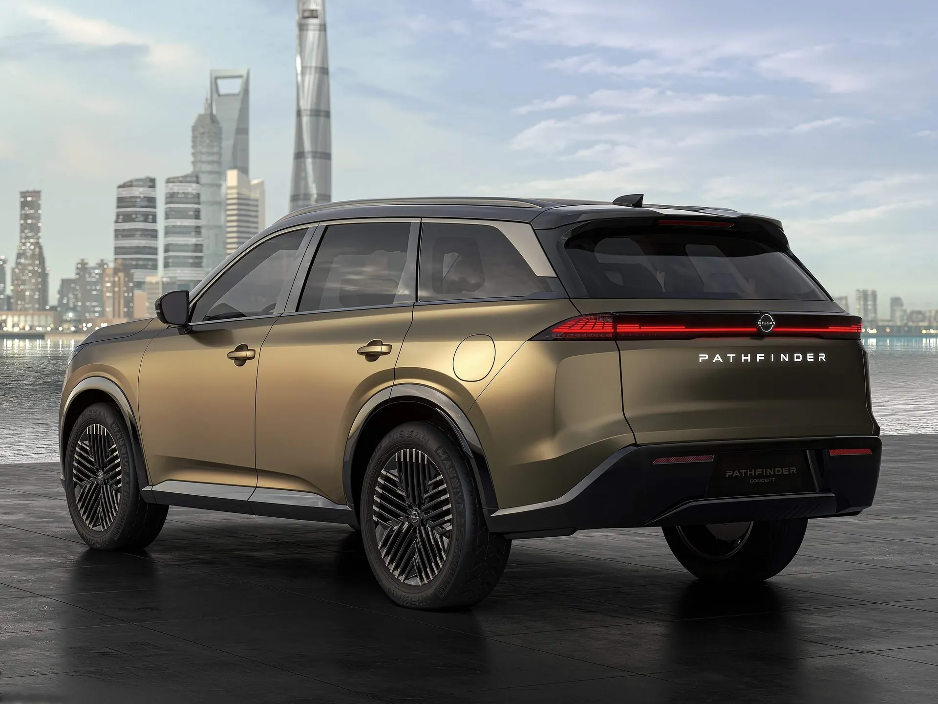 Nissan Pathfinder Concept (2023) – zadní tříčtvrteční pohled