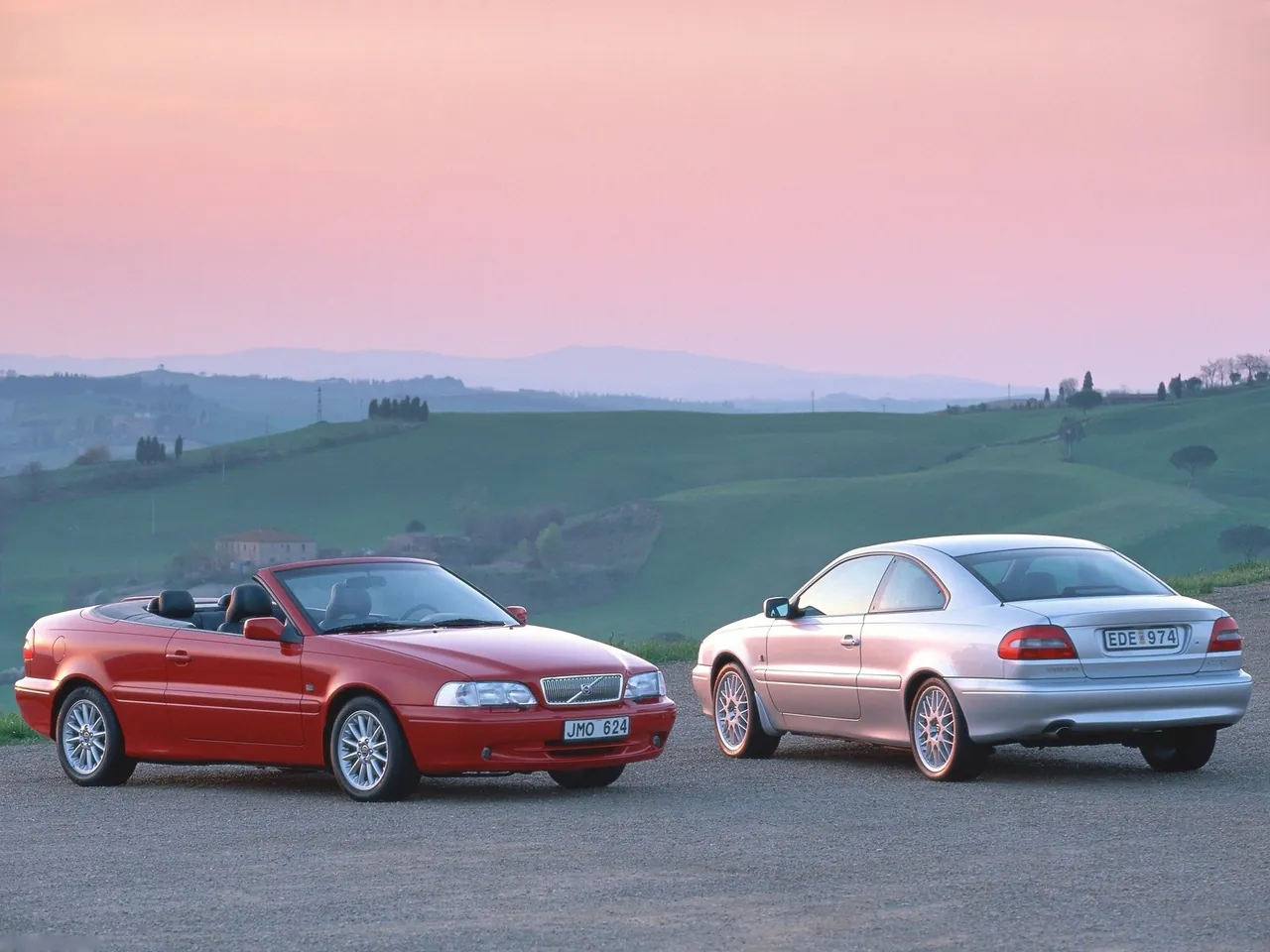 Volvo C70 Coupe (2001) – zadní tříčtvrteční pohled