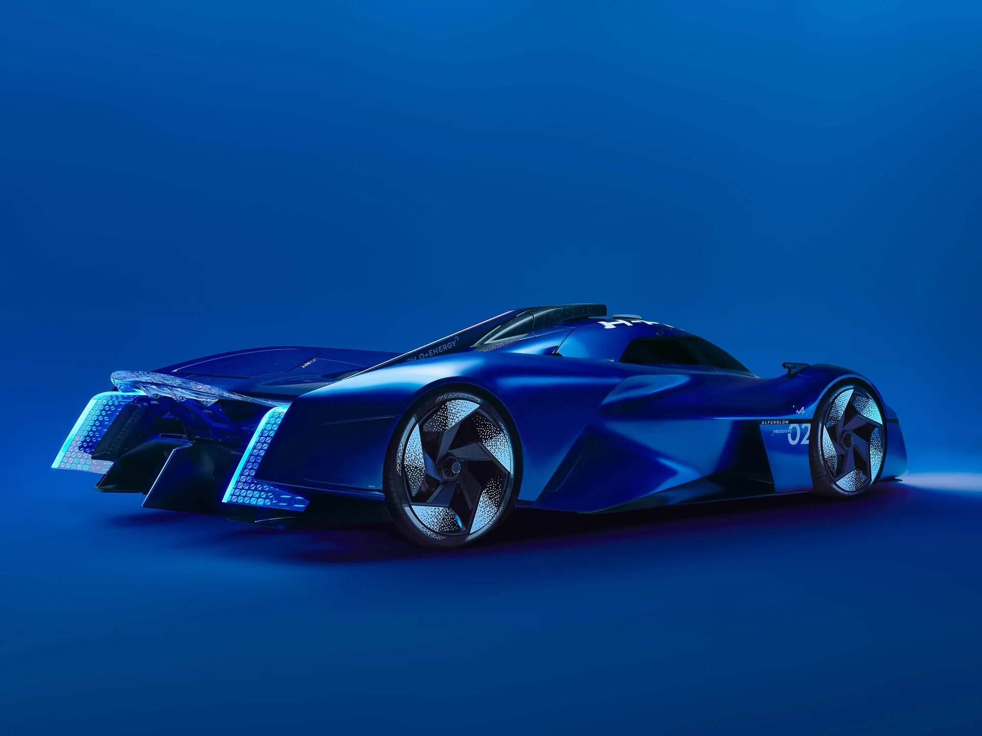 Alpine Alpenglow Hy4 Concept (2024) – zadní tříčtvrteční pohled