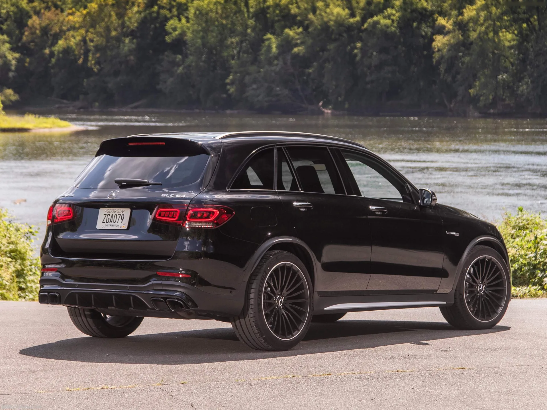 Mercedes-Benz GLC63 AMG (2020) - Rear Three-Quarter