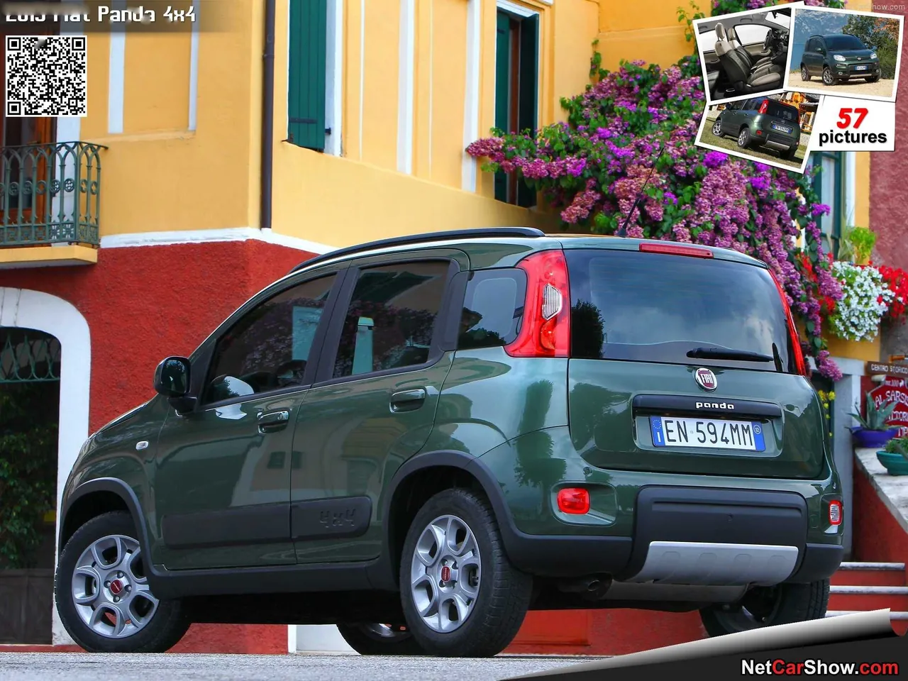 Fiat Panda 4x4 (2013) – zadní tříčtvrteční pohled