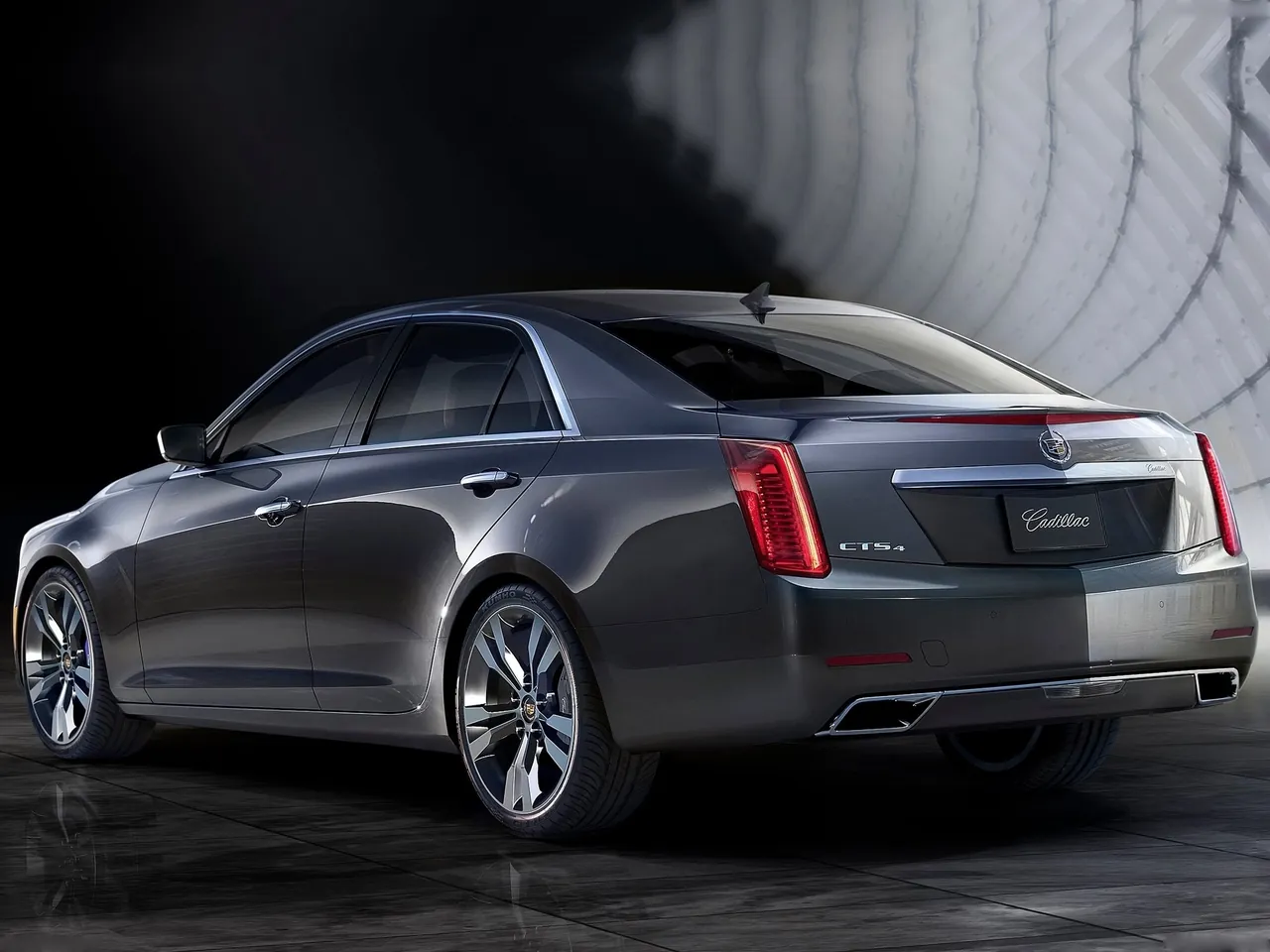Cadillac CTS (2014) – zadní tříčtvrteční pohled