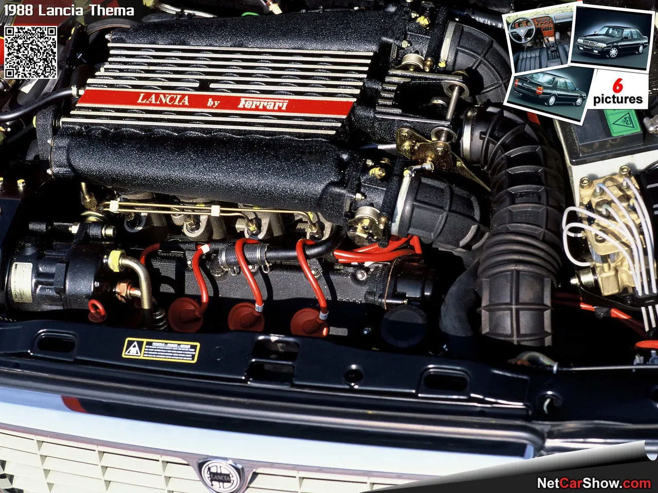 Lancia Thema (1988) – motorový prostor
