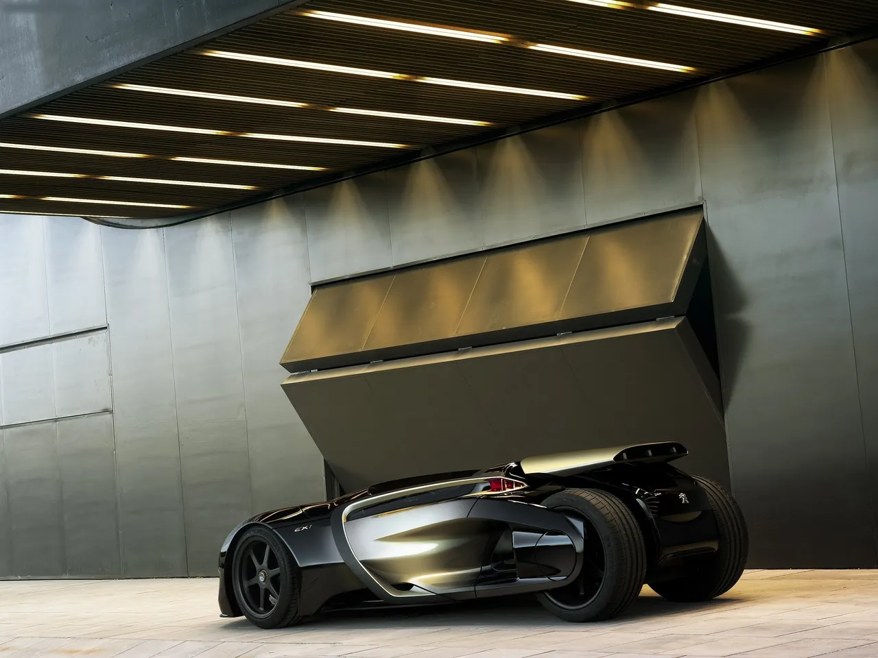 Peugeot EX1 Concept (2010) – zadní tříčtvrteční pohled