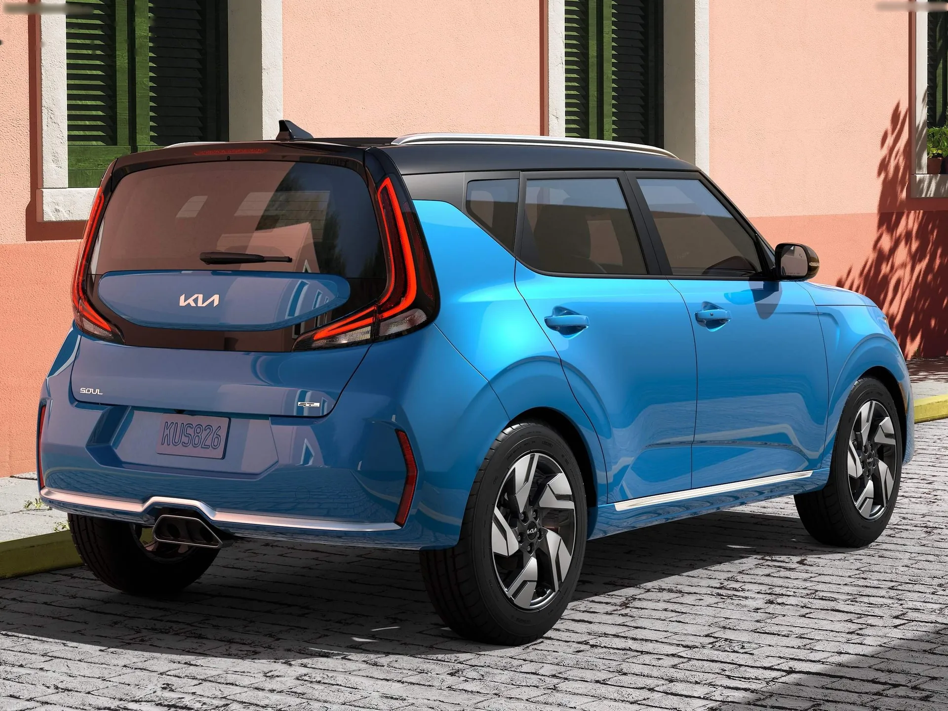 Kia Soul (2023) – zadní tříčtvrteční pohled