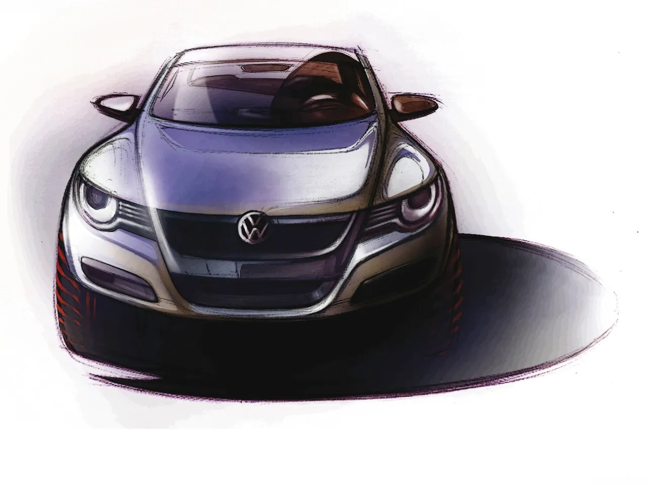Volkswagen Tiguan (2008) - Design Sketches