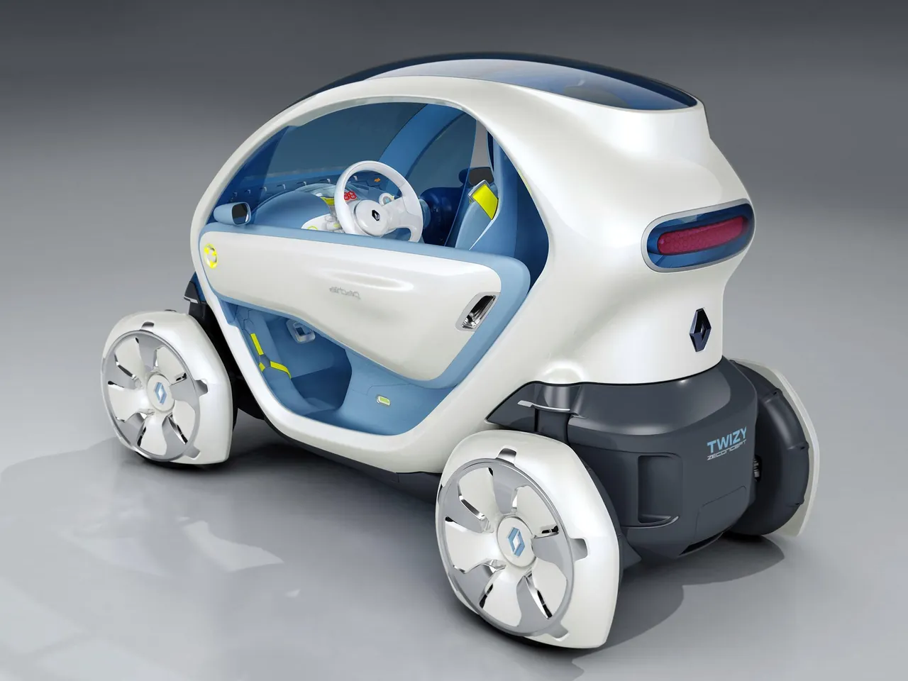 Renault Twizy ZE Concept (2009) – zadní tříčtvrteční pohled
