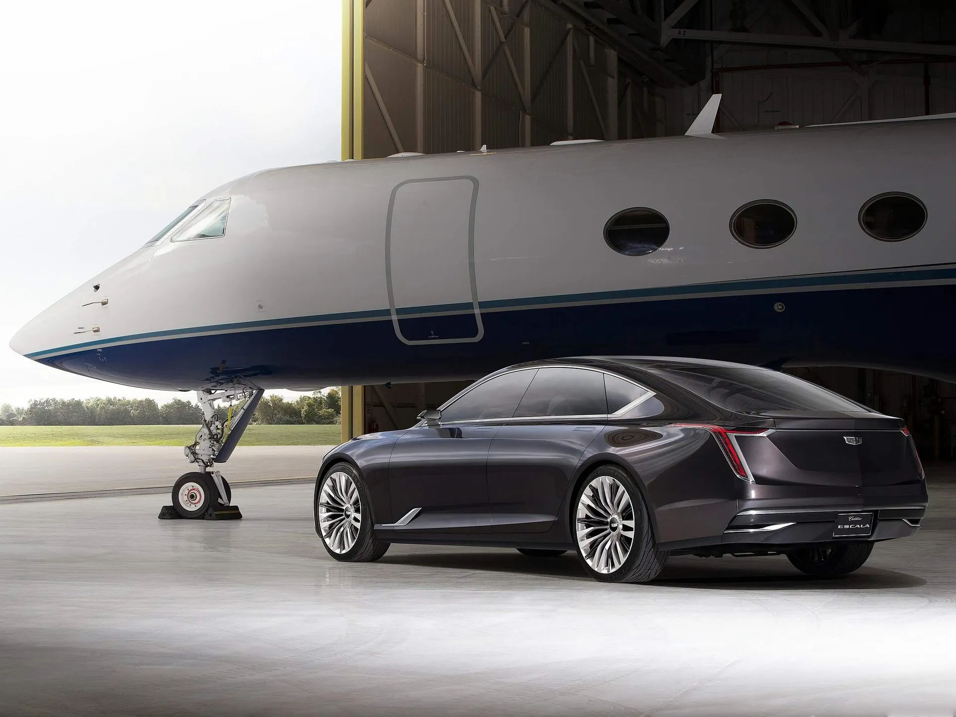 Cadillac Escala Concept (2016) – zadní tříčtvrteční pohled